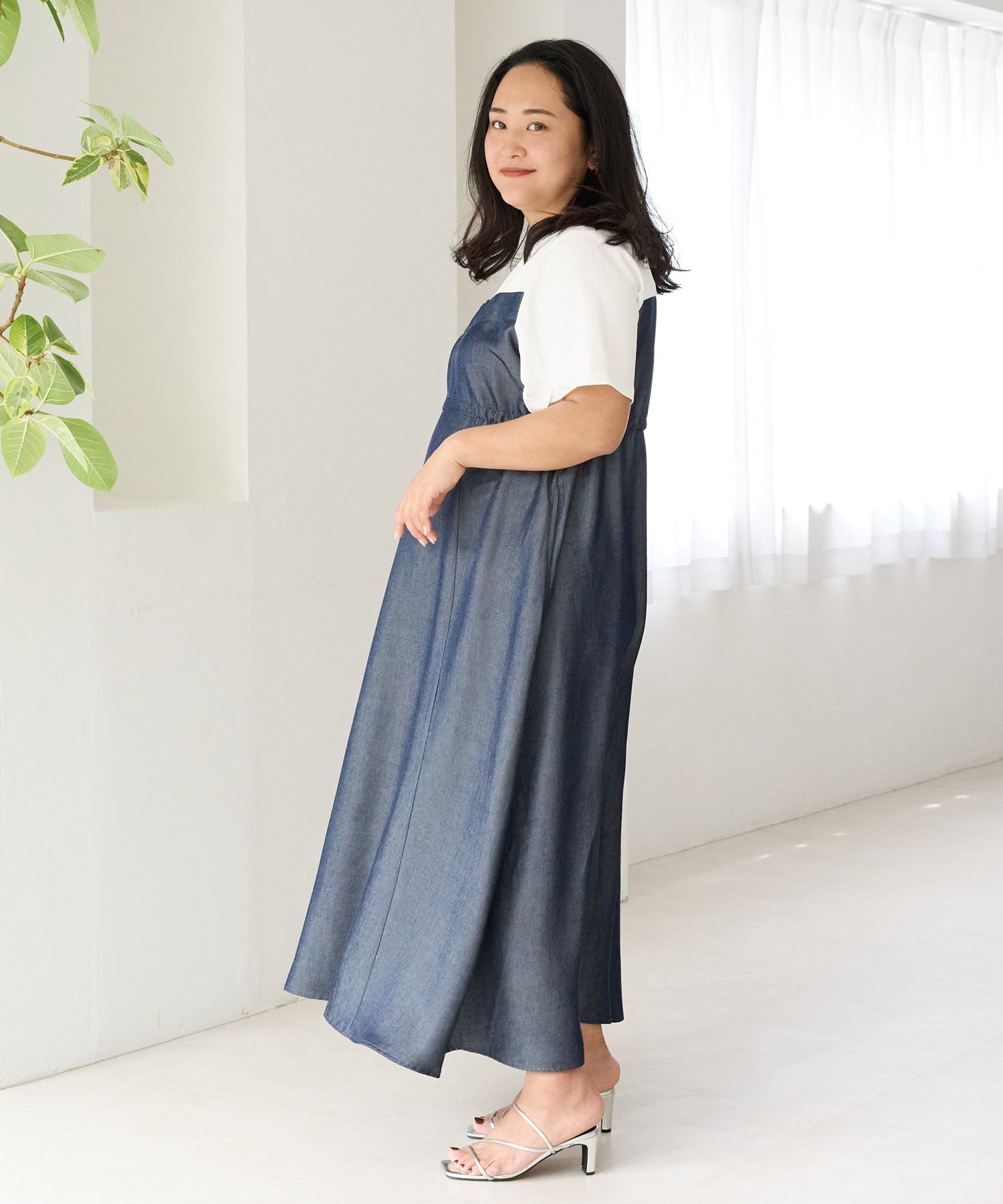 ネイビー model:161cm 着用サイズ:3L