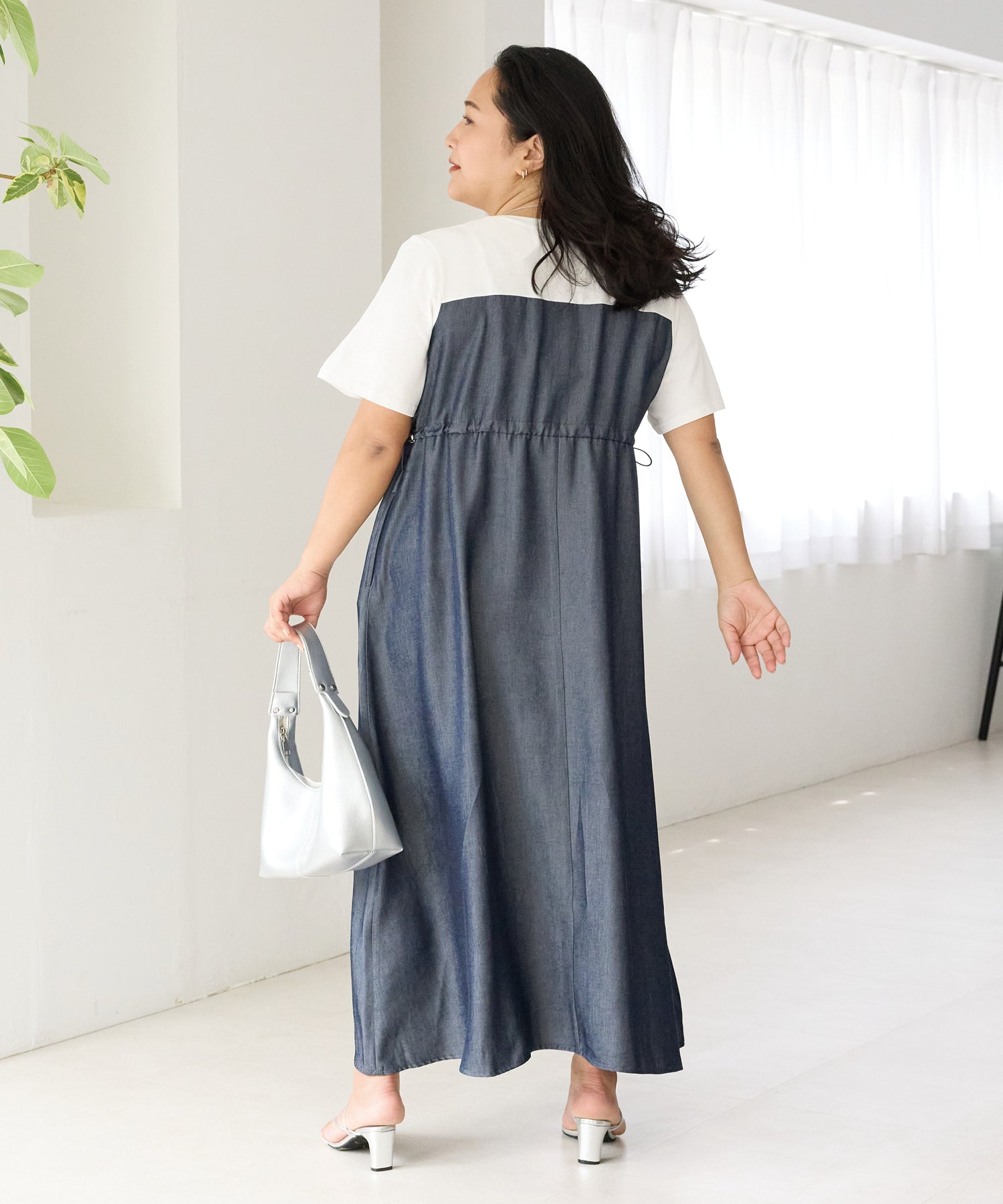 ネイビー model:161cm 着用サイズ:3L