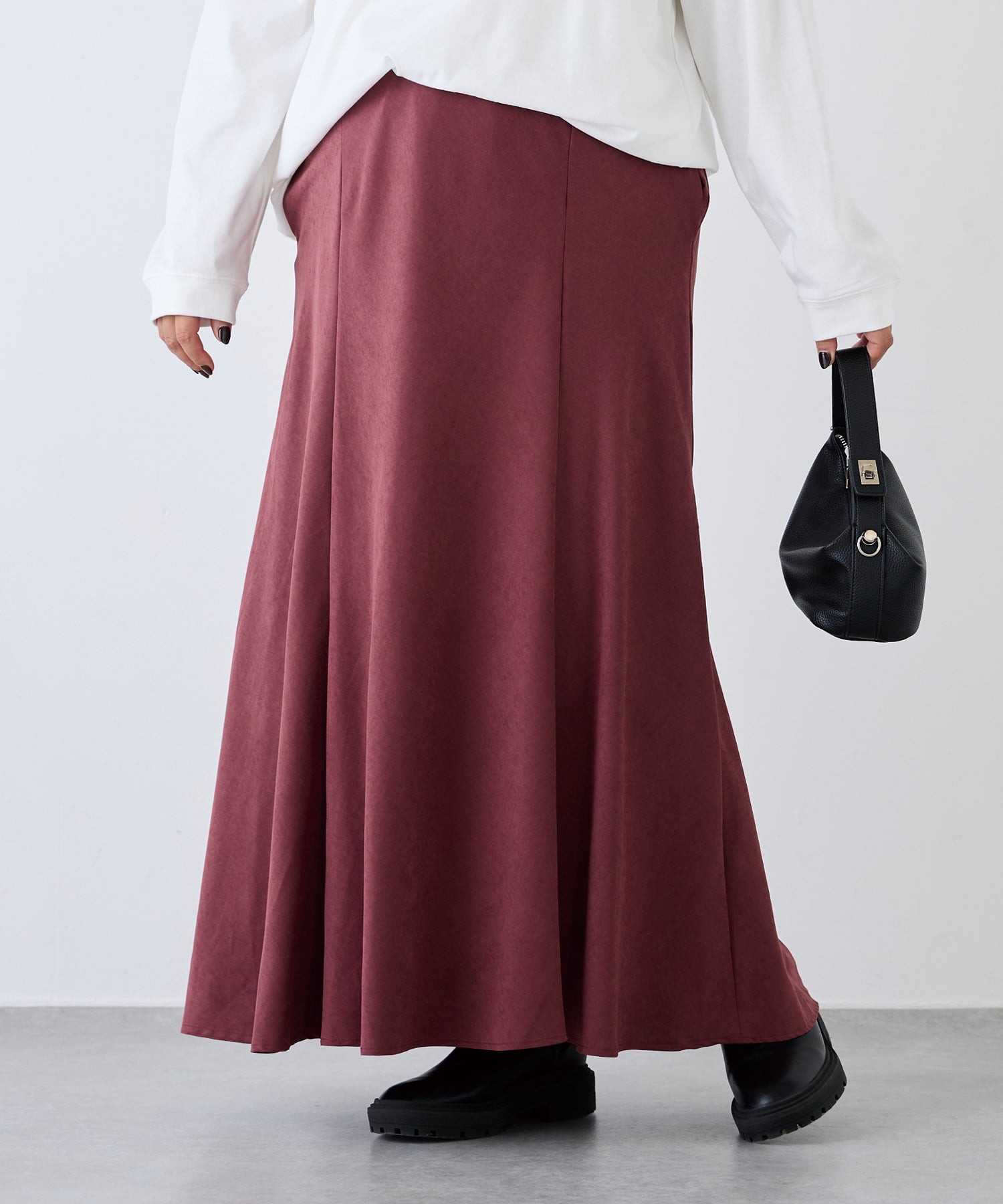 ワイン model:161cm 着用サイズ:3L