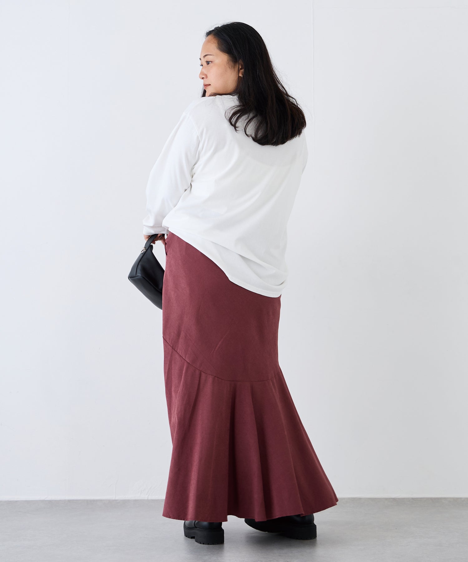 ワイン model:161cm 着用サイズ:3L