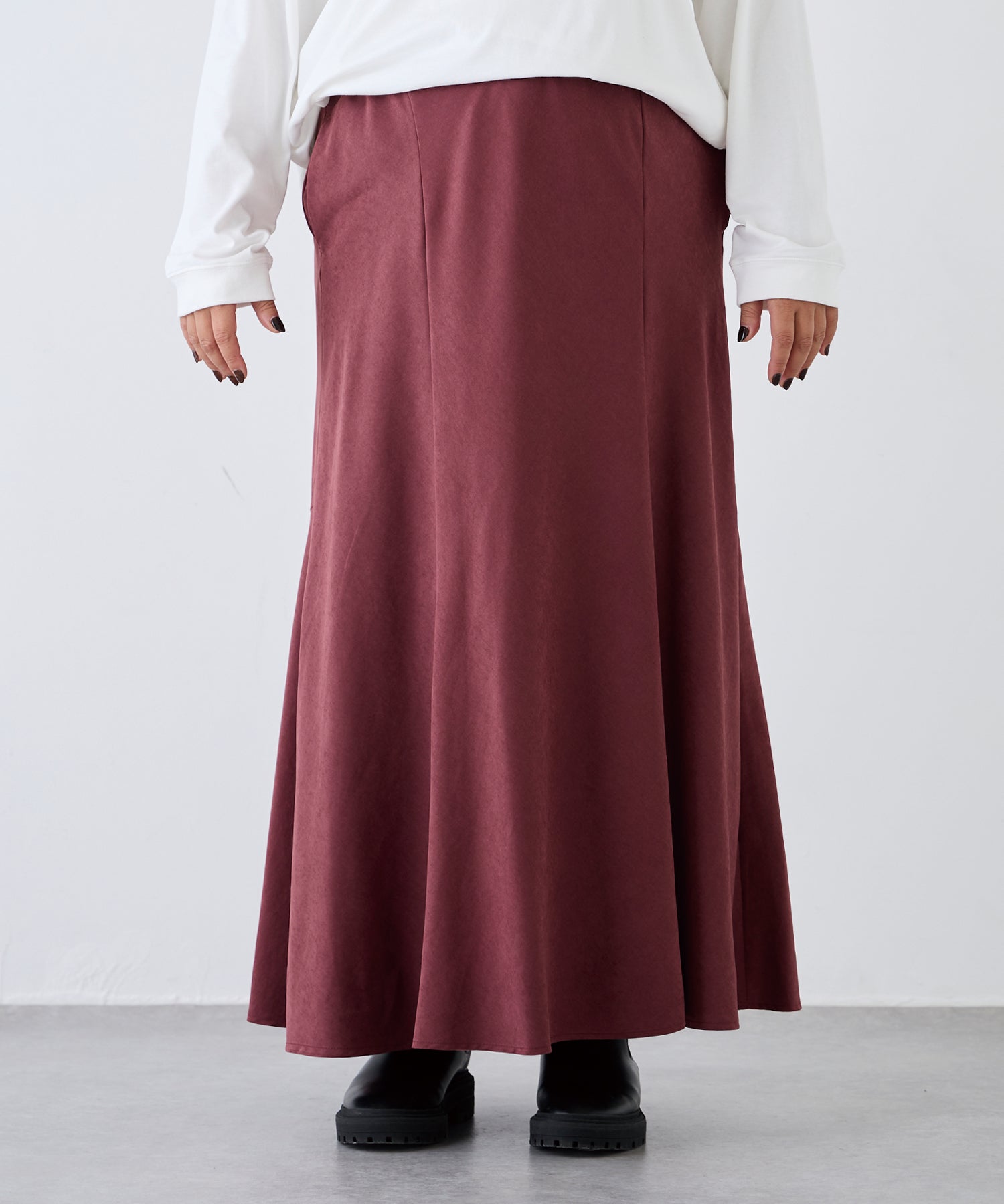 フロント ワイン model:161cm 着用サイズ:3L