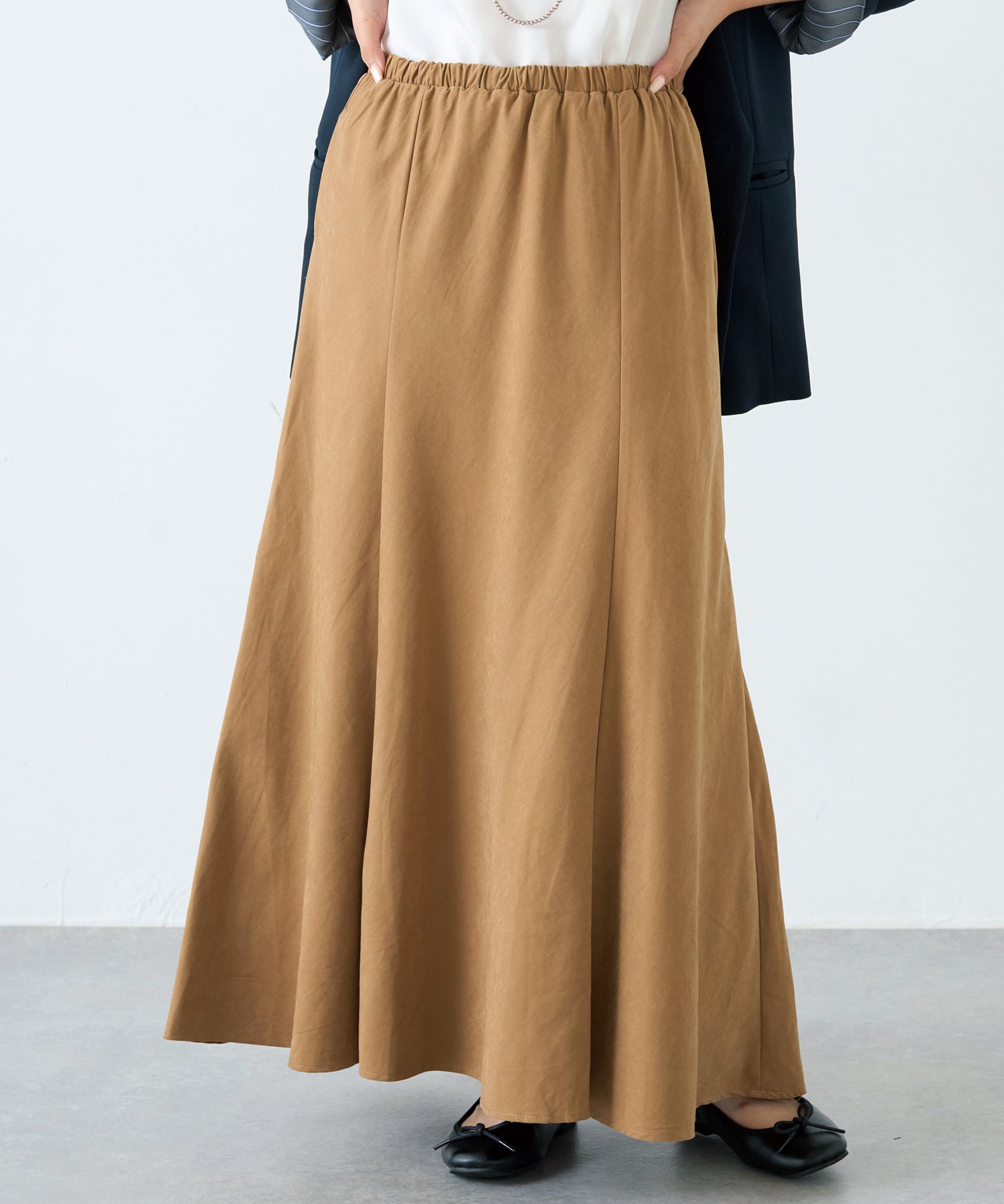 ベージュ model:156cm 着用サイズ:M