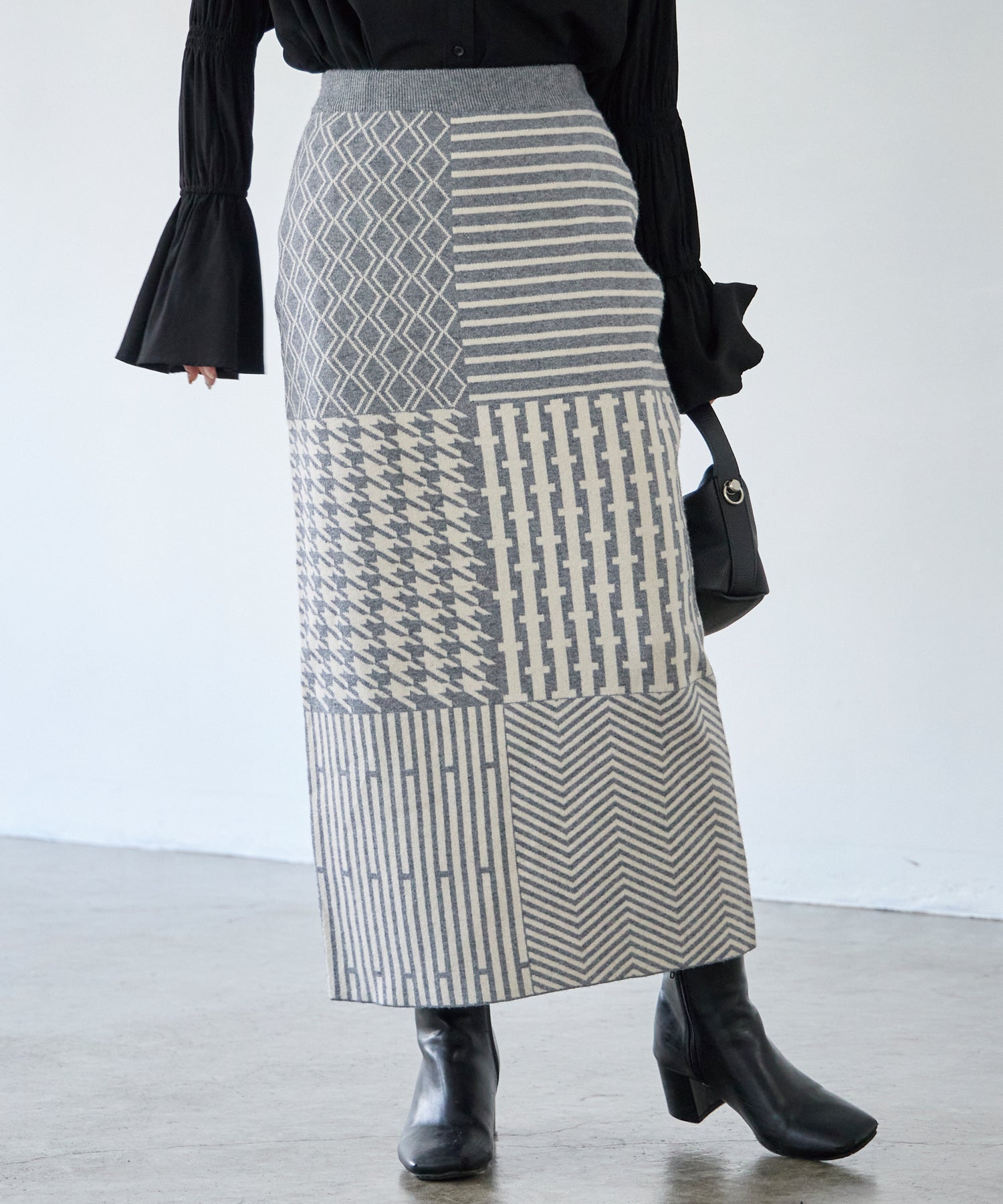 グレー model:156cm 着用サイズ:M
