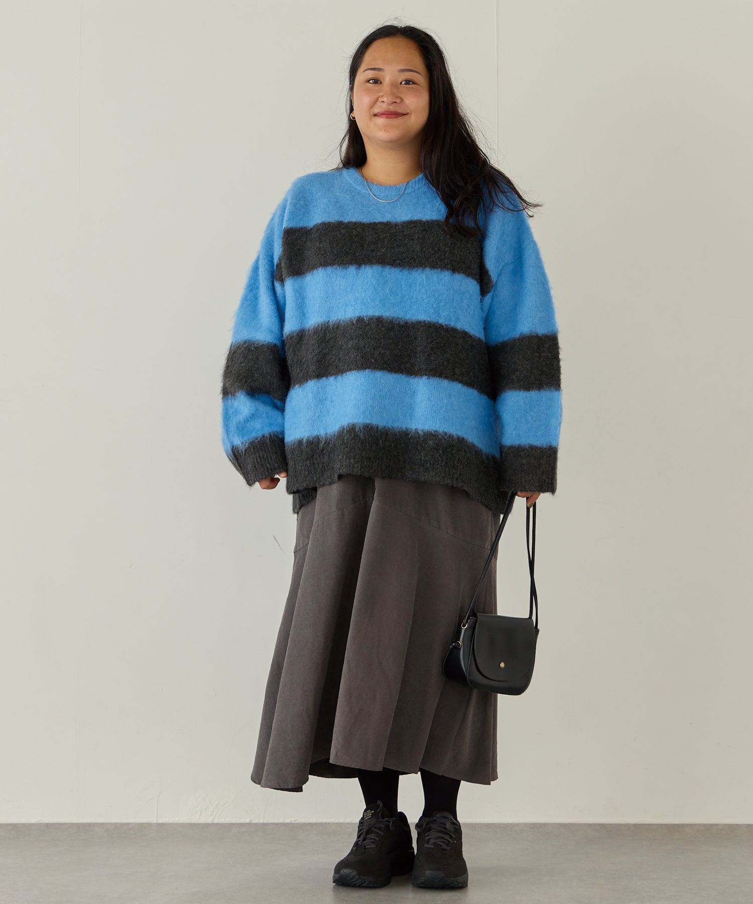 チャコールグレー model:161cm 着用サイズ:3L