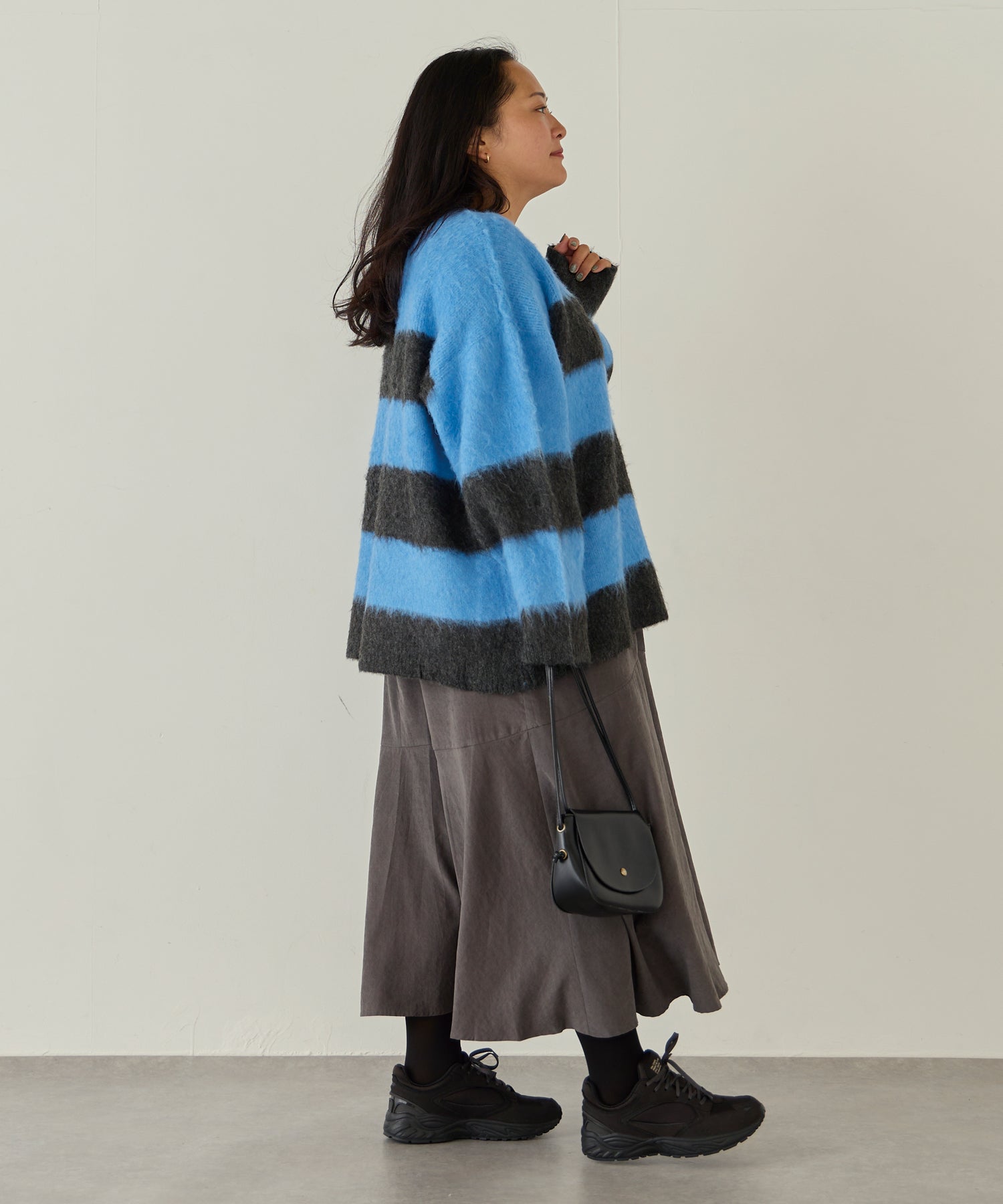 チャコールグレー model:161cm 着用サイズ:3L