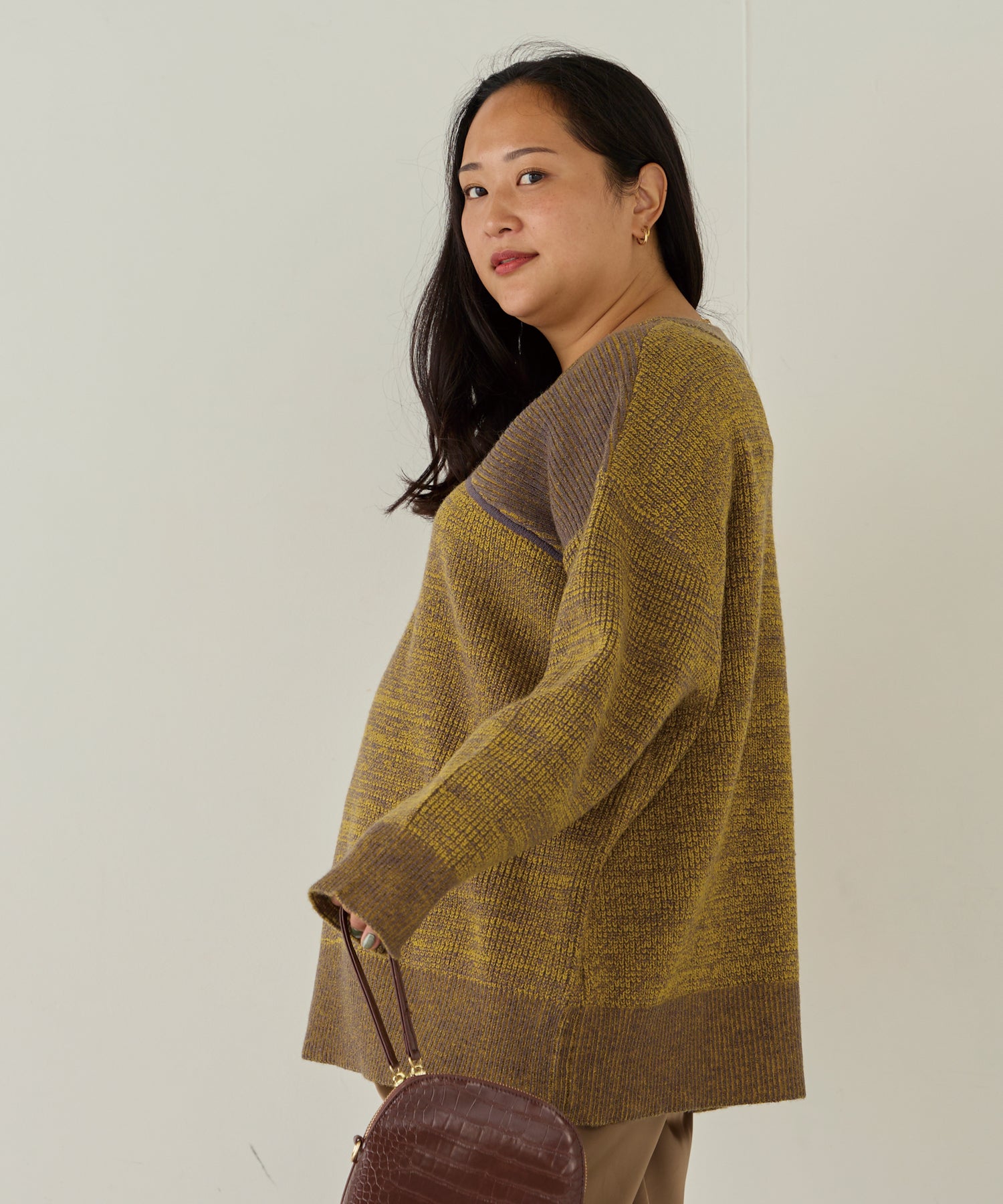 マスタード model:161cm 着用サイズ:3L