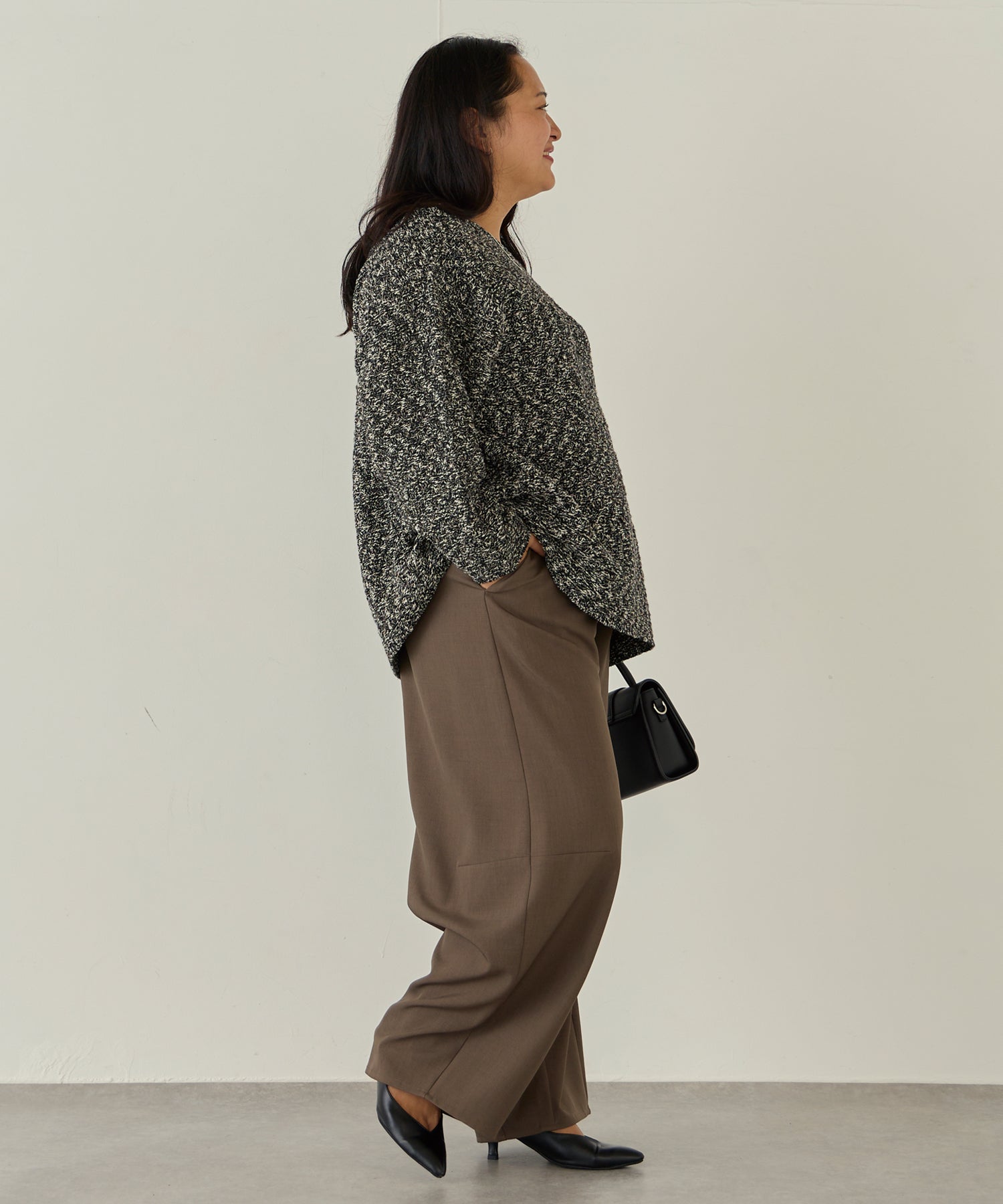 ブラック model:161cm 着用サイズ:3L
