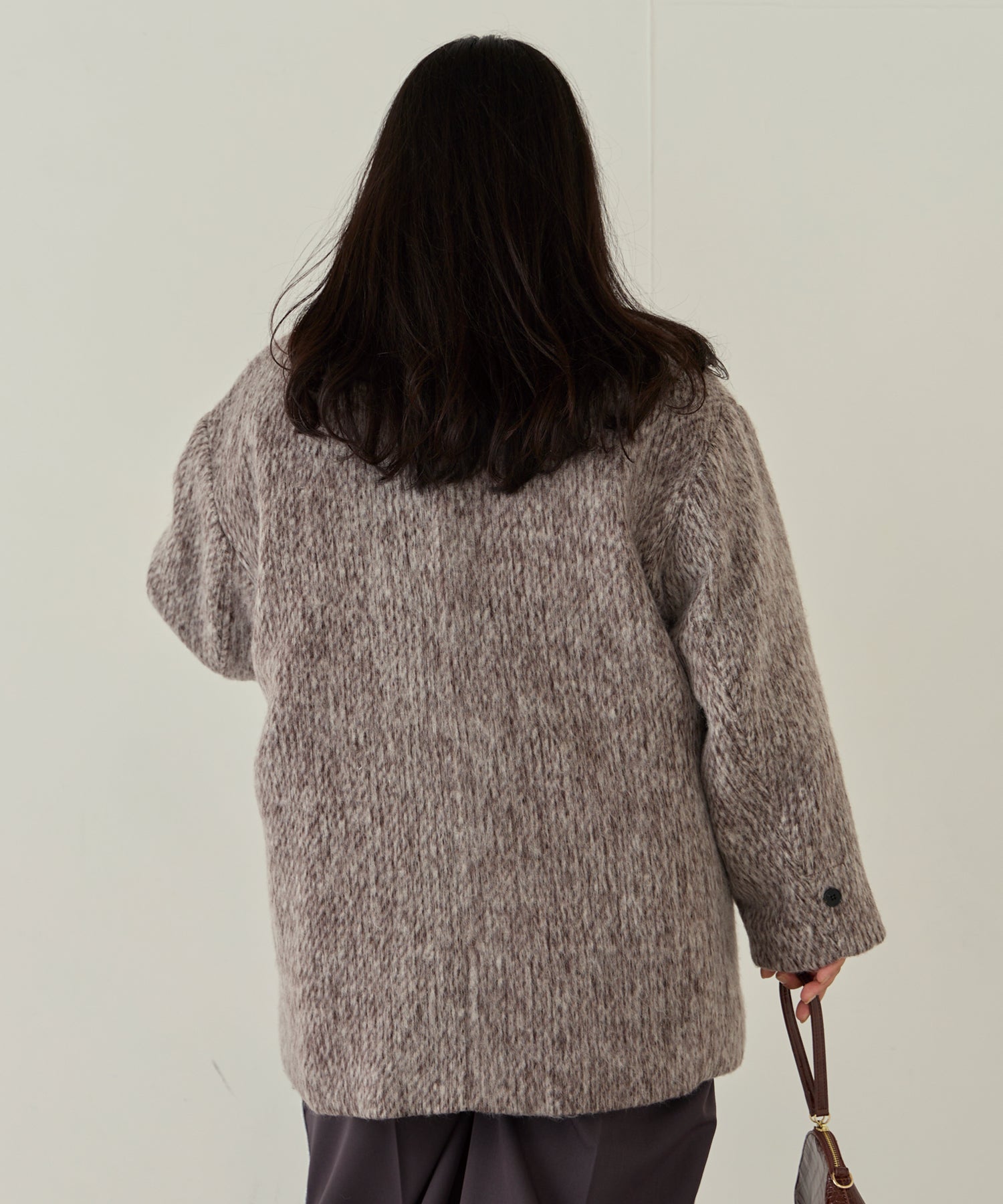 ブラウン model:161cm 着用サイズ:3L
