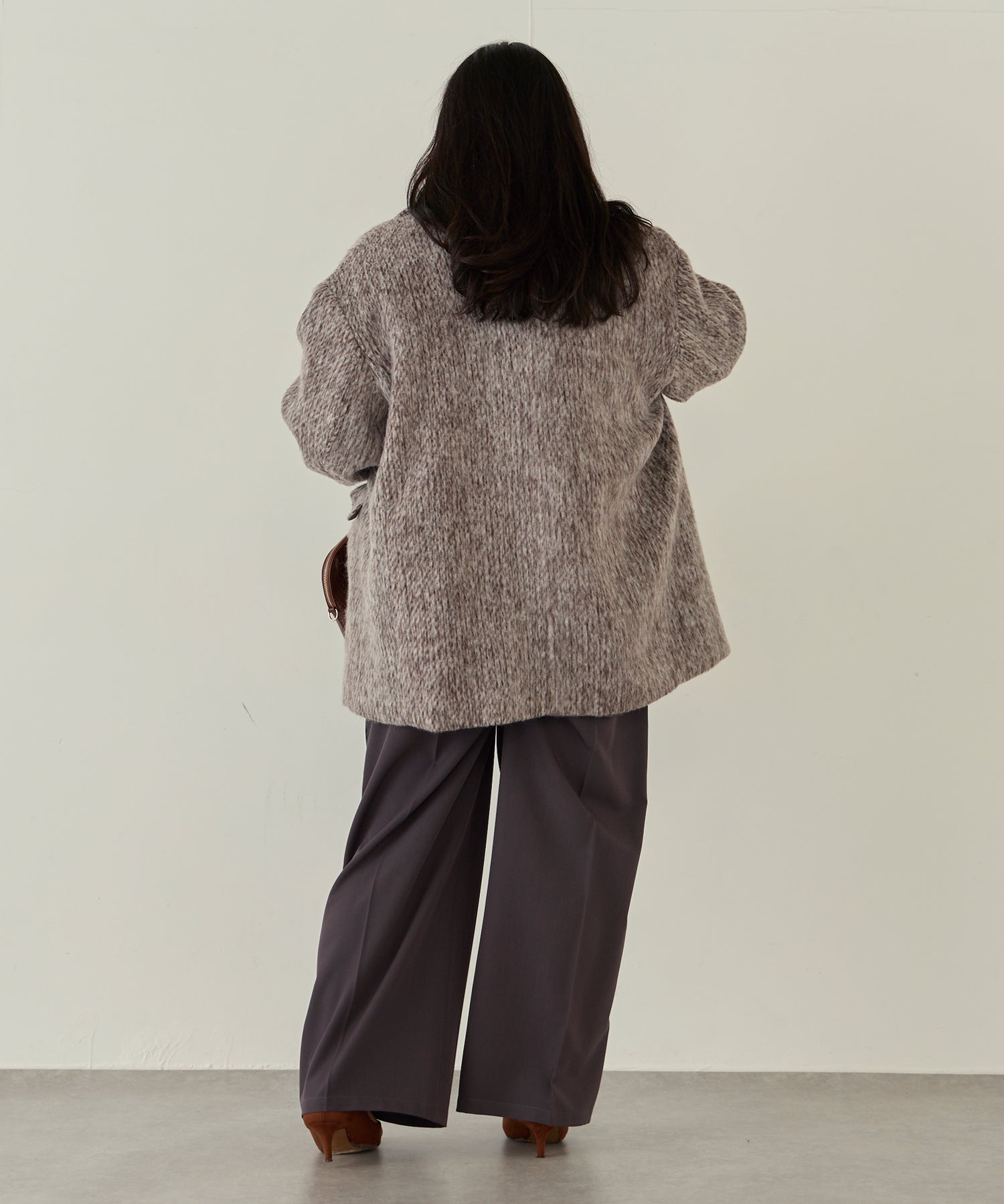ブラウン model:161cm 着用サイズ:3L