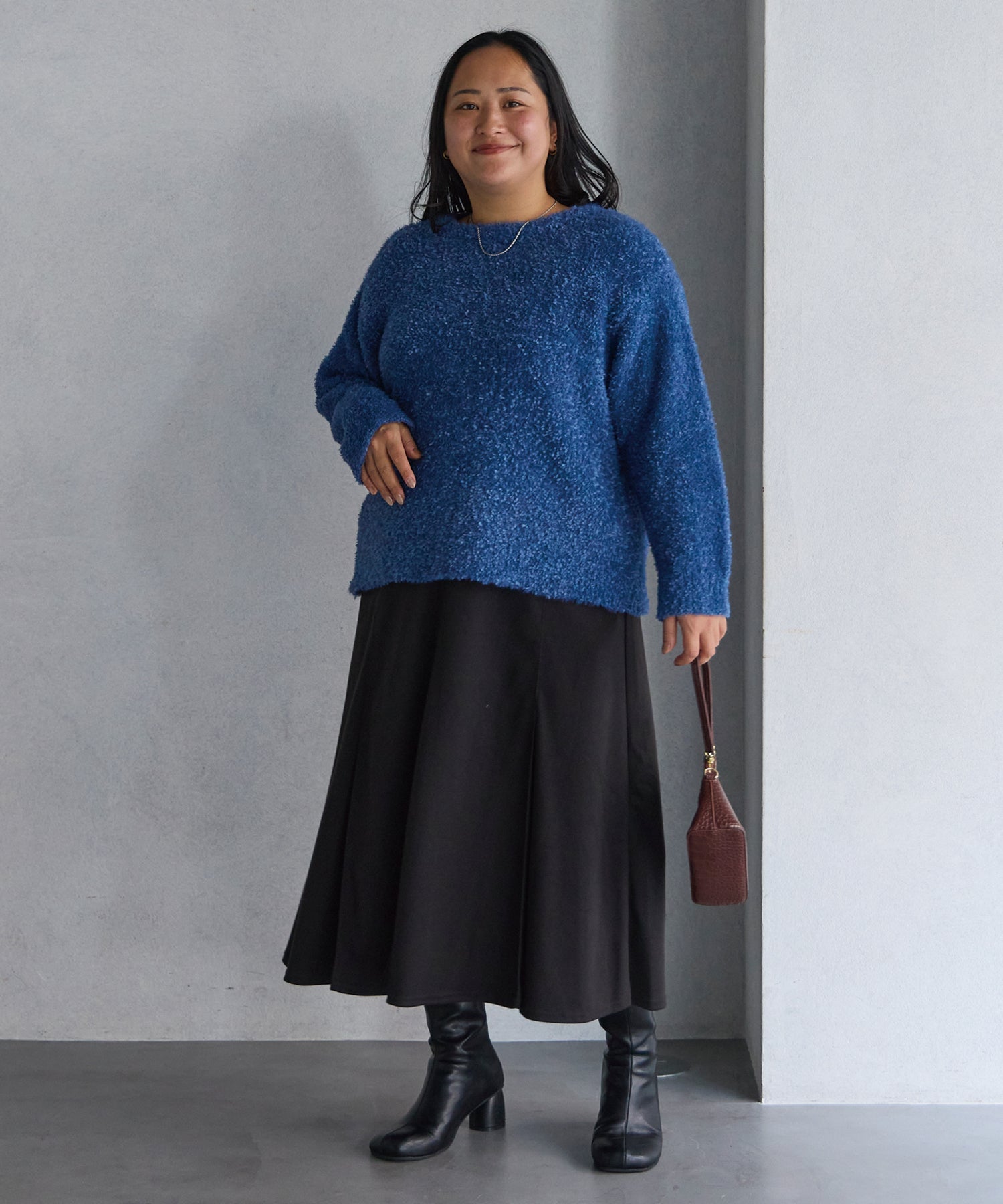 ブラック model:161cm 着用サイズ:3L