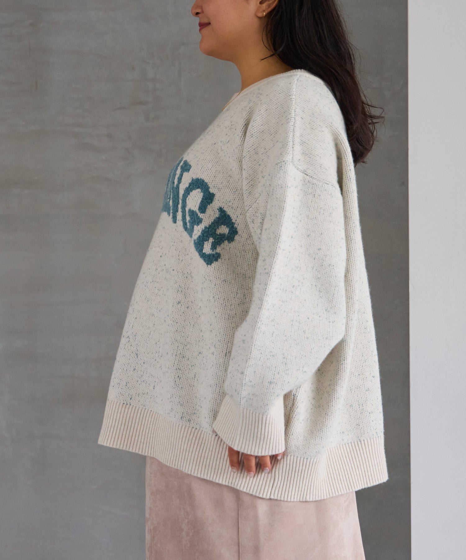 サイド アイボリー model:161cm 着用サイズ:3L