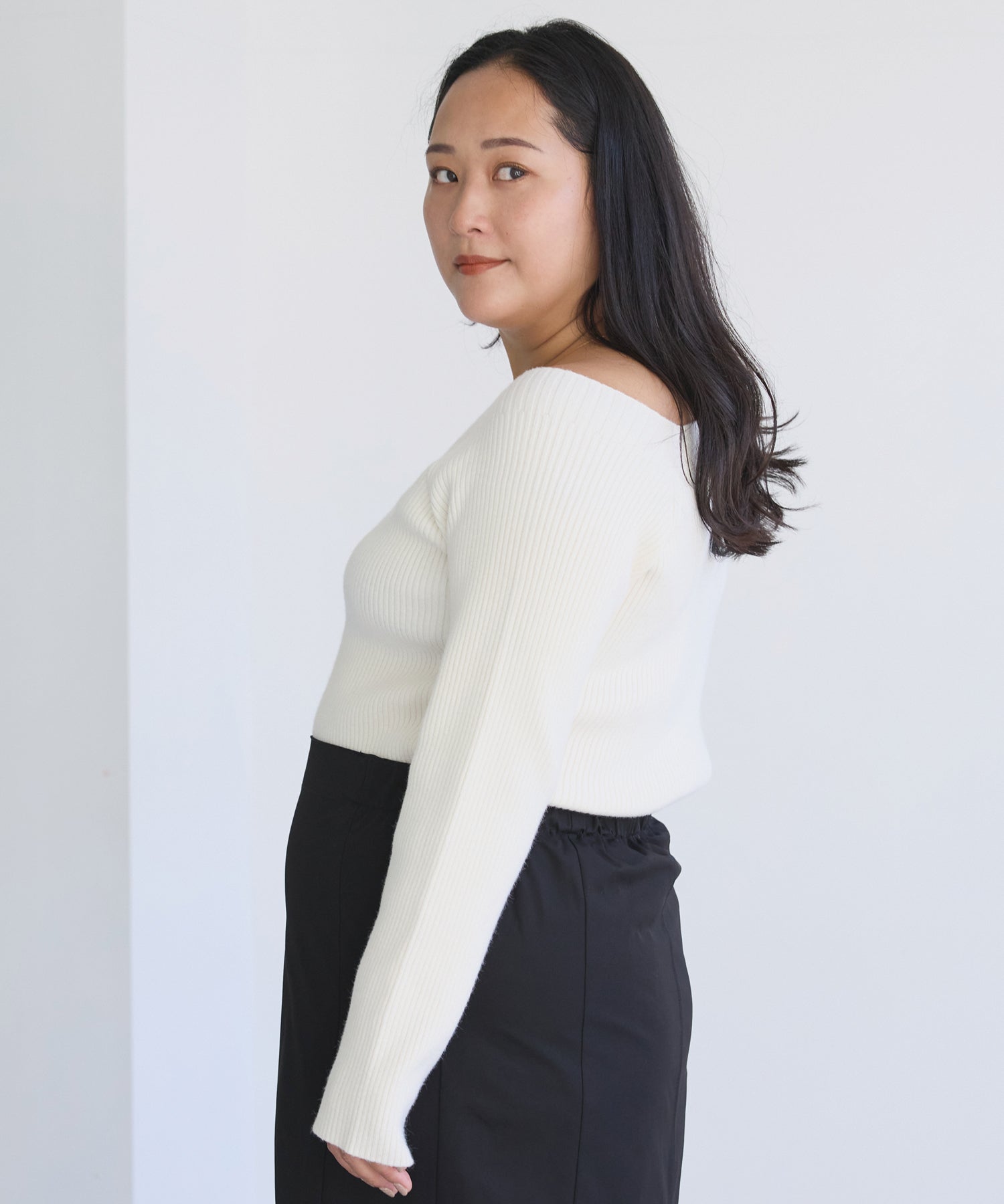 オフホワイト model:161cm 着用サイズ:3L
