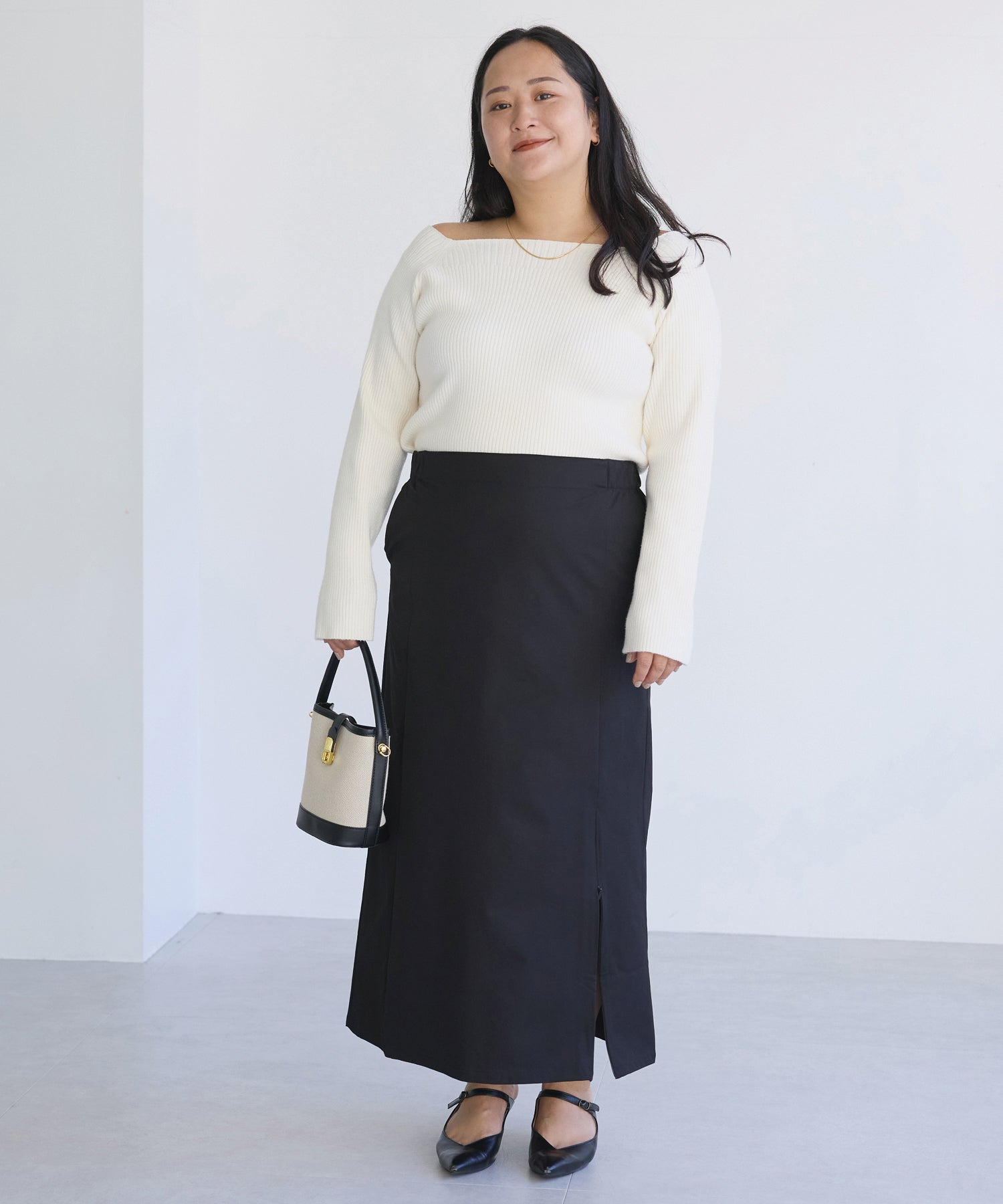 オフホワイト model:161cm 着用サイズ:3L