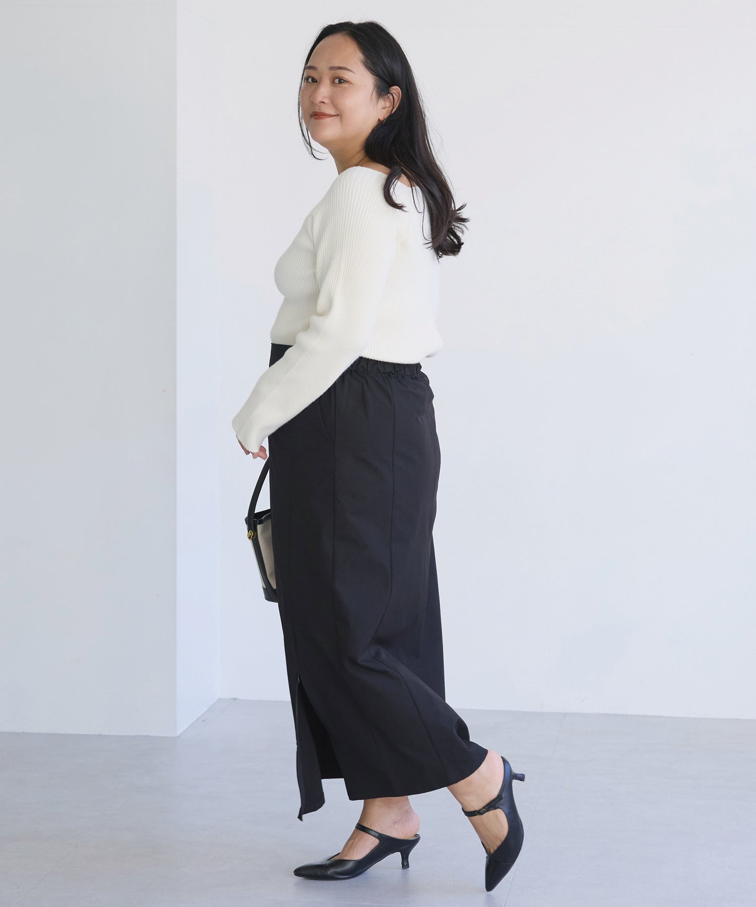 オフホワイト model:161cm 着用サイズ:3L