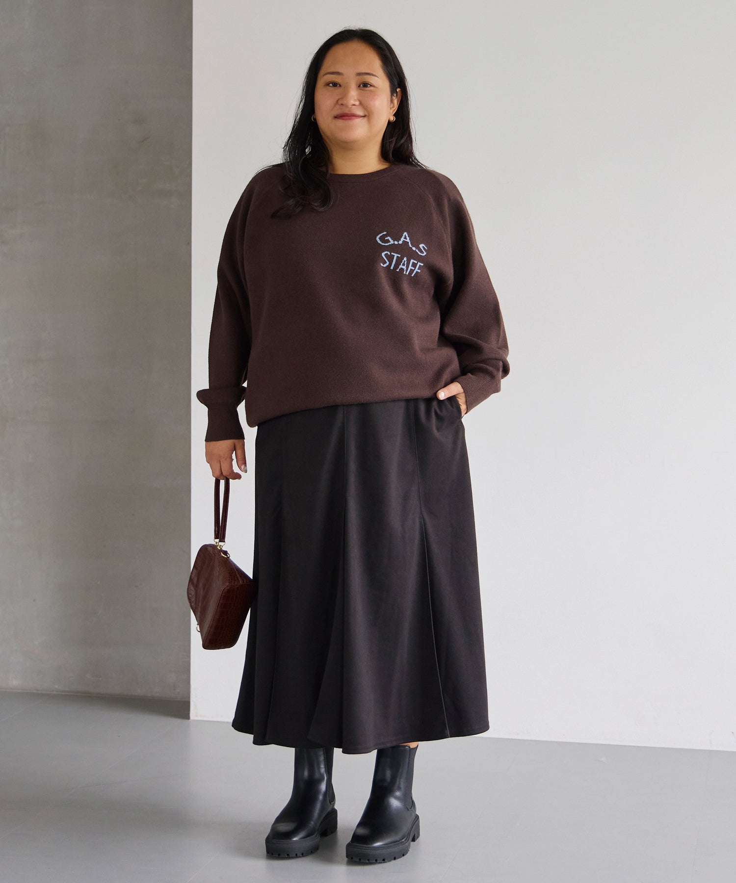 ブラック model:161cm 着用サイズ:3L