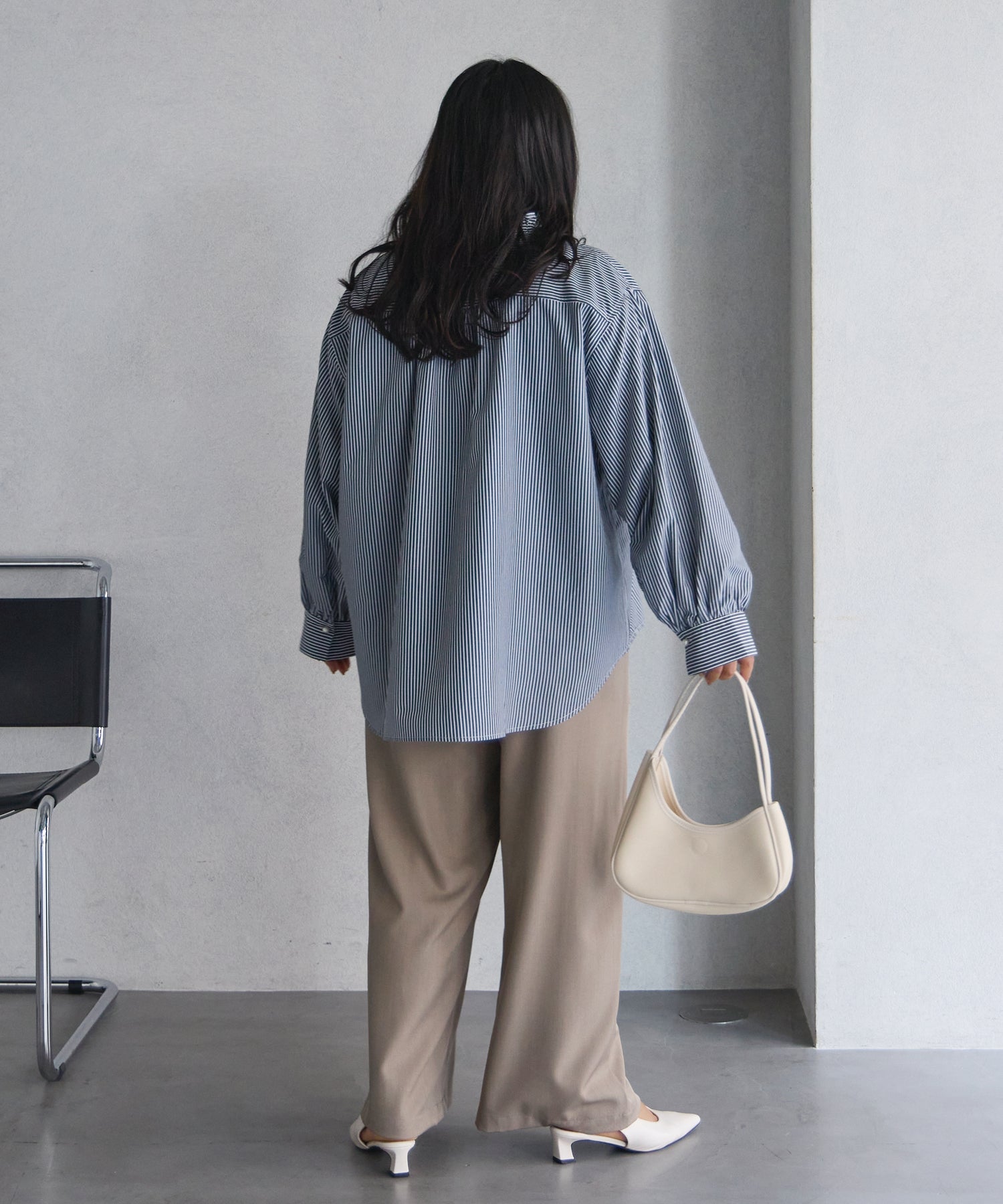 ブラックストライプ model:161cm 着用サイズ:3L