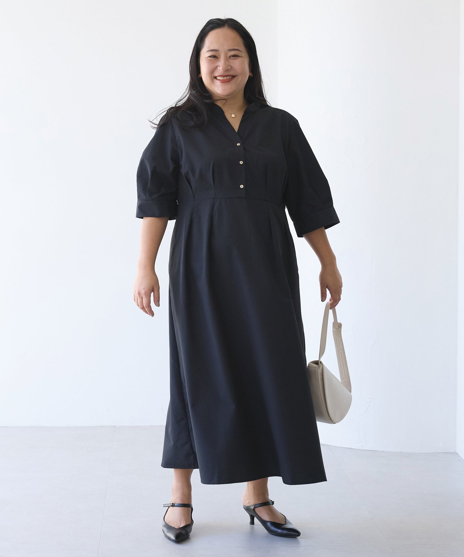 ブラック model:161cm 着用サイズ:3L