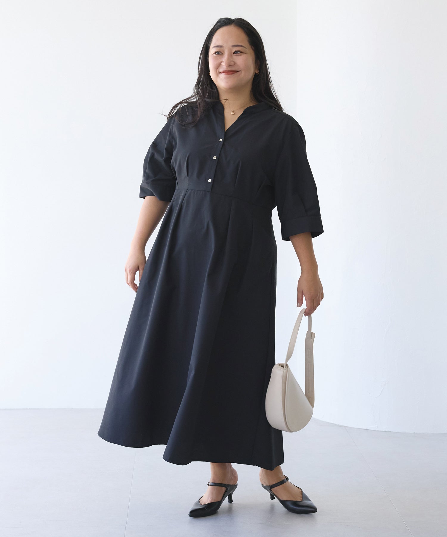 ブラック model:161cm 着用サイズ:3L