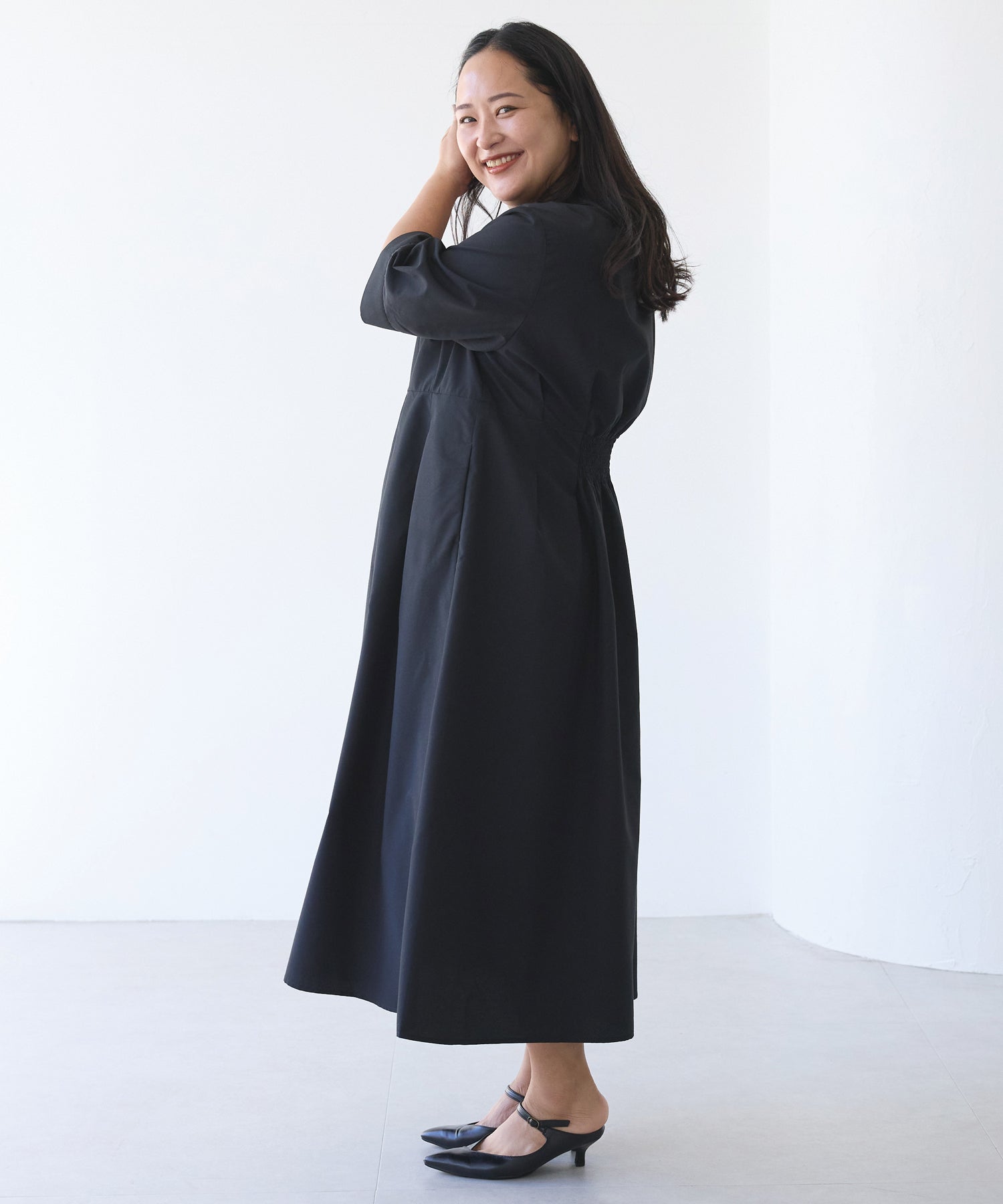 ブラック model:161cm 着用サイズ:3L
