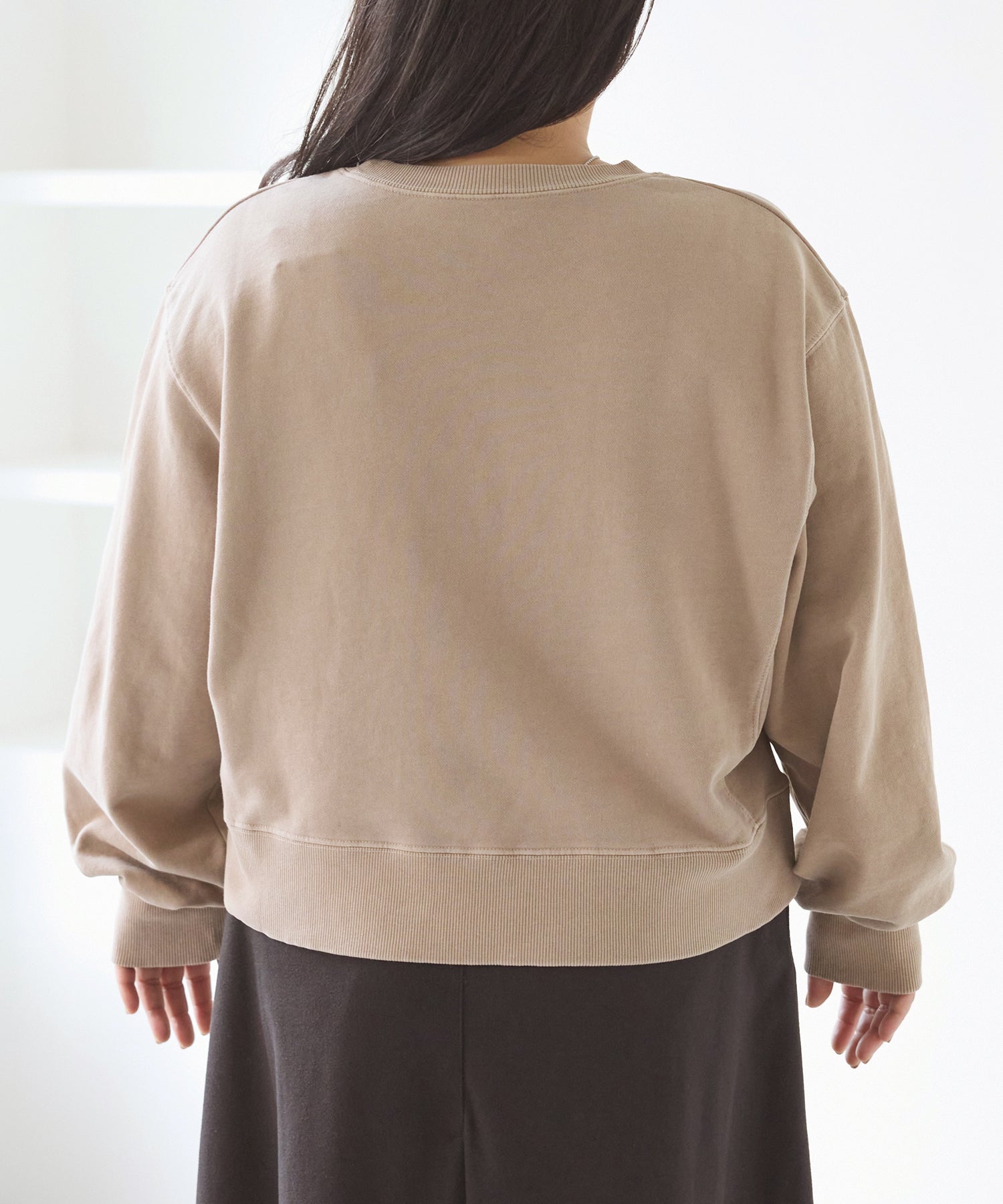 バック ベージュ model:161cm 着用サイズ:3L
