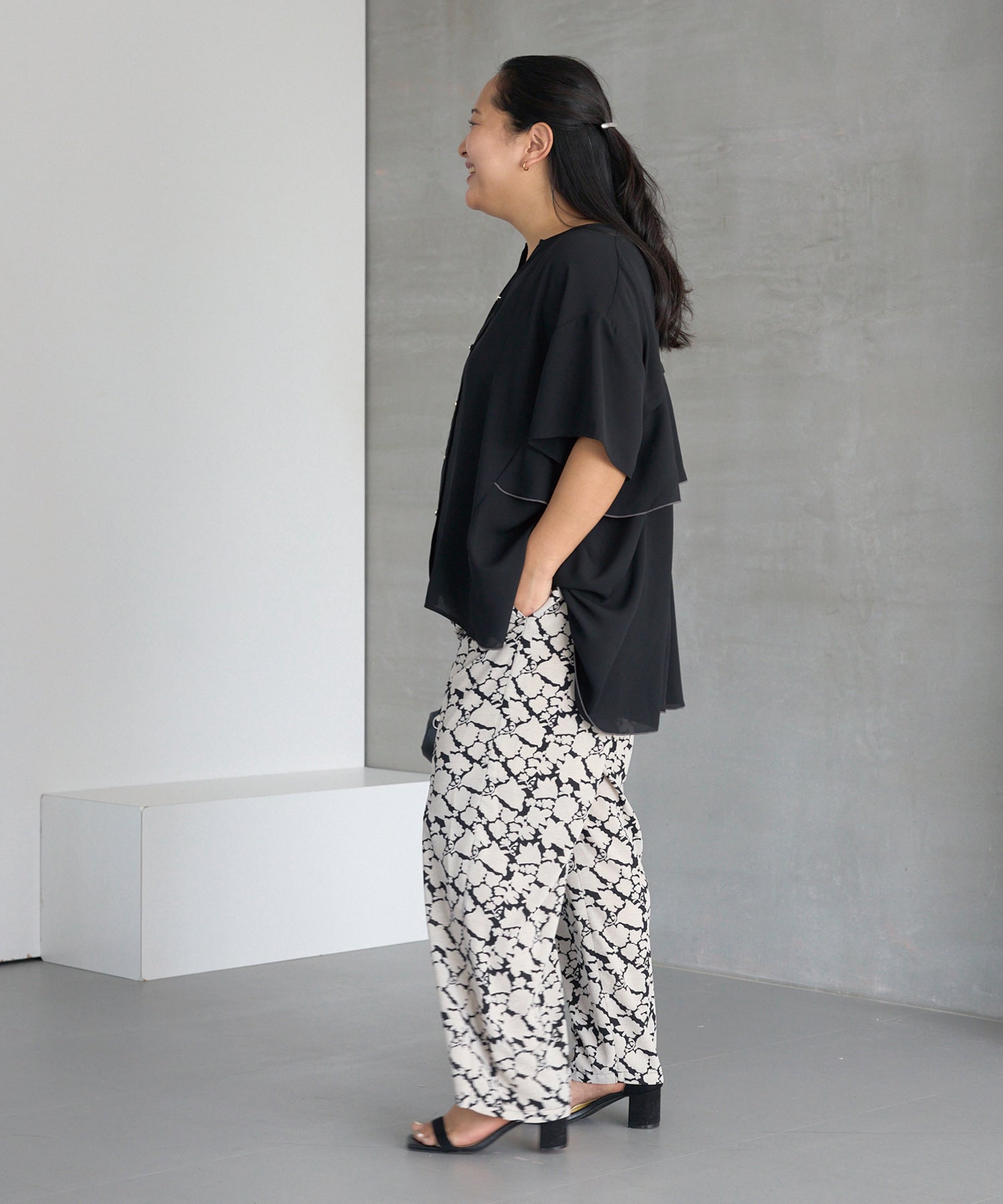 ブラック model:161cm 着用サイズ:3L