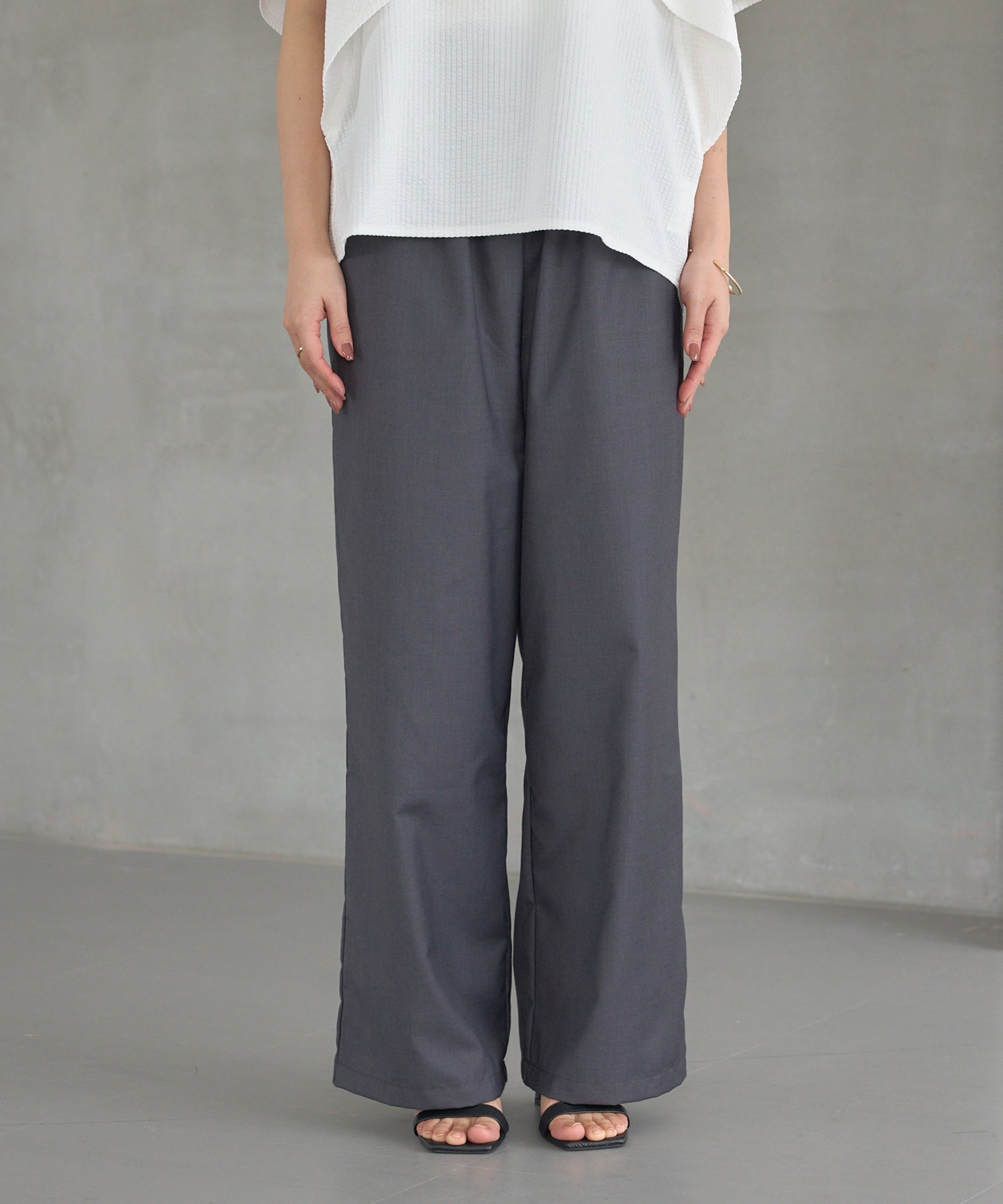 フロント グレー model:156cm 着用サイズ:M