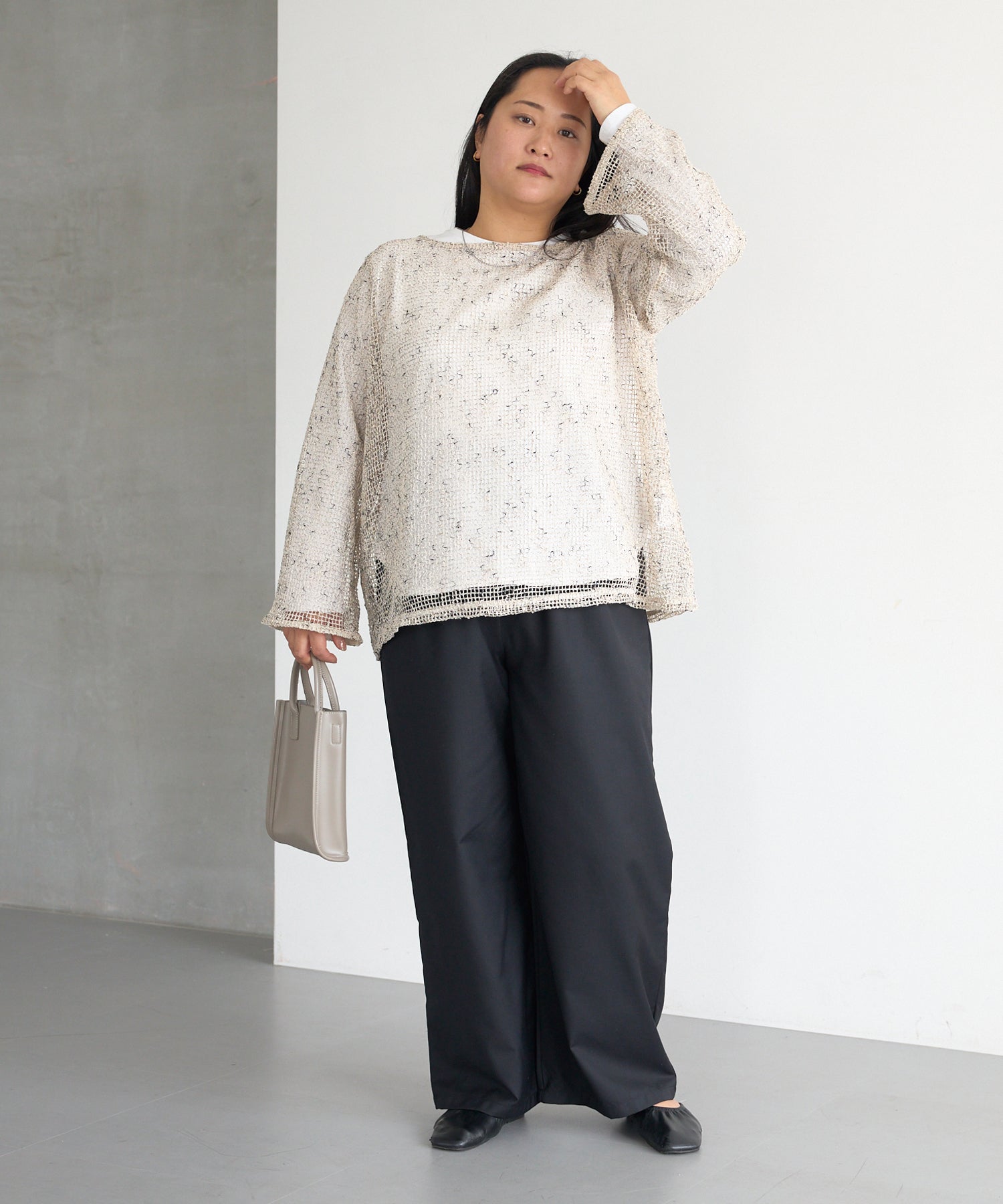 ブラック model:161cm 着用サイズ:3L