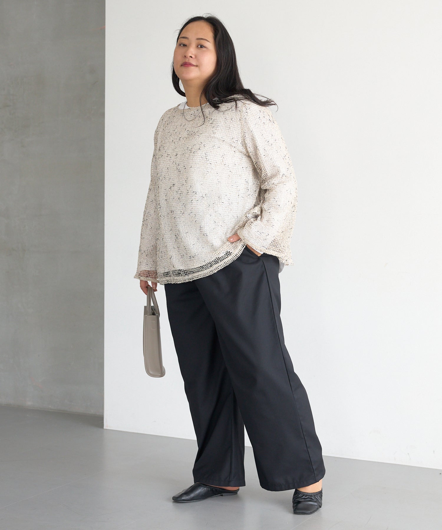 ブラック model:161cm 着用サイズ:3L