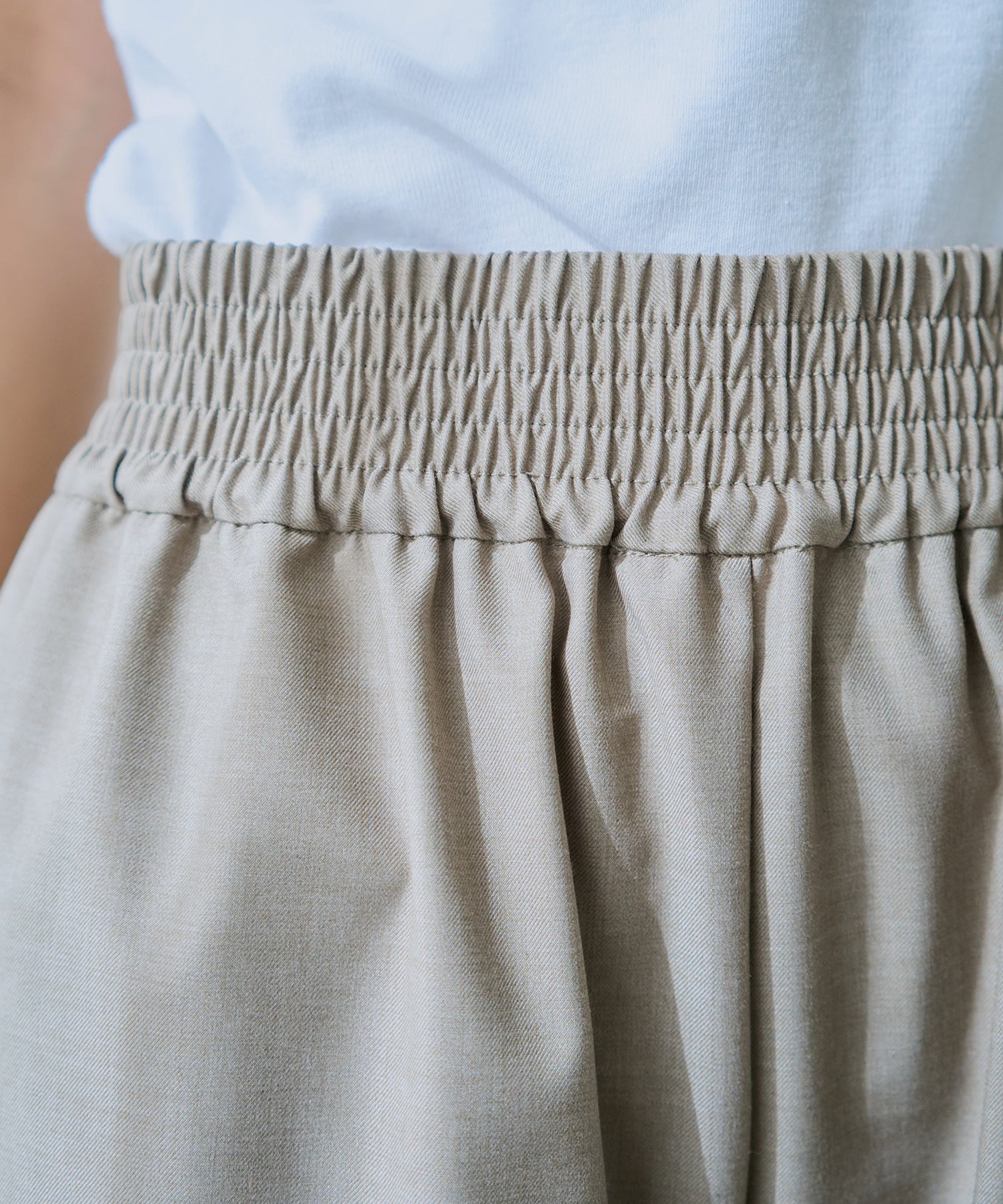 シャーリングウエスト:ゴム仕様