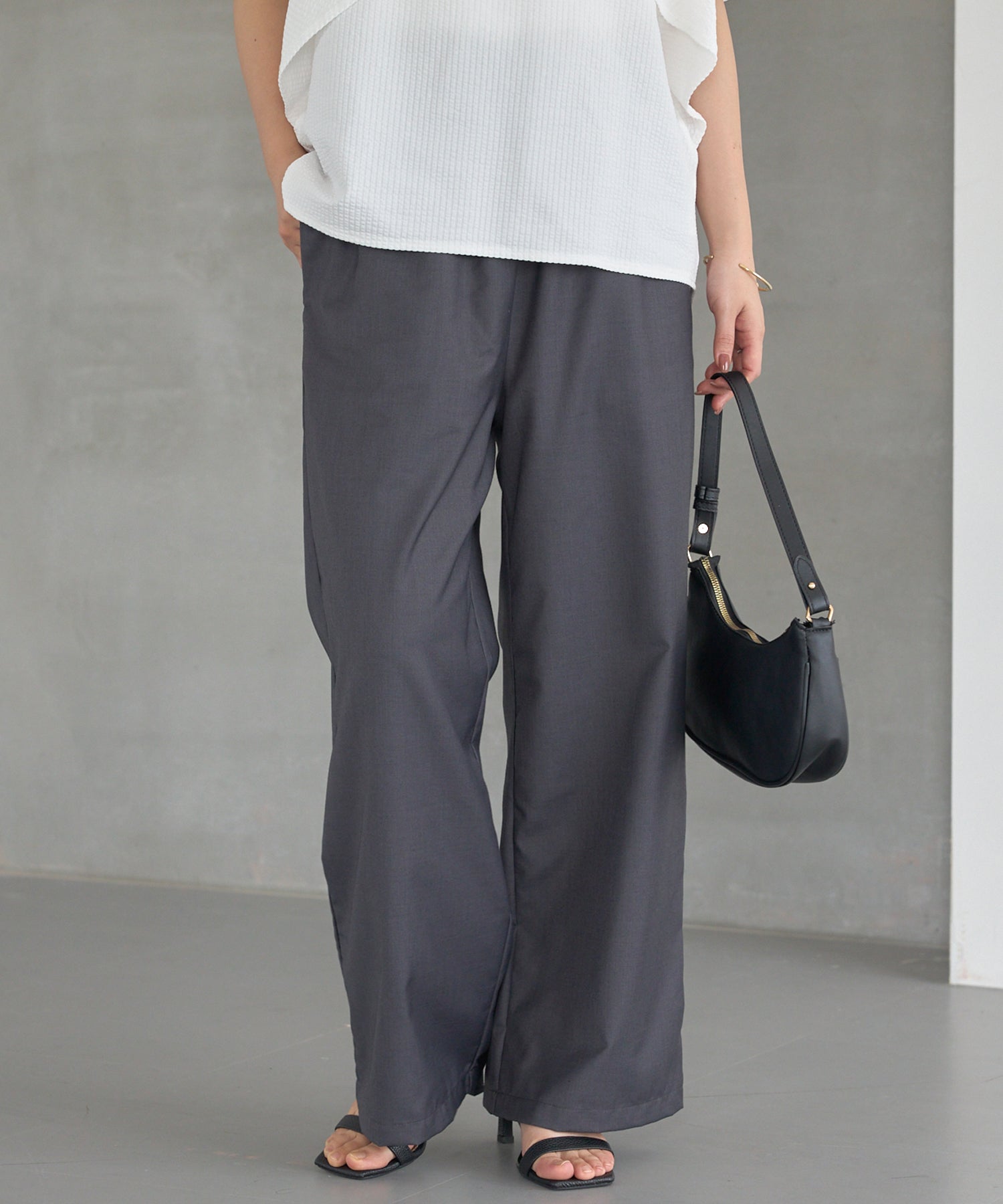 グレー model:156cm 着用サイズ:M