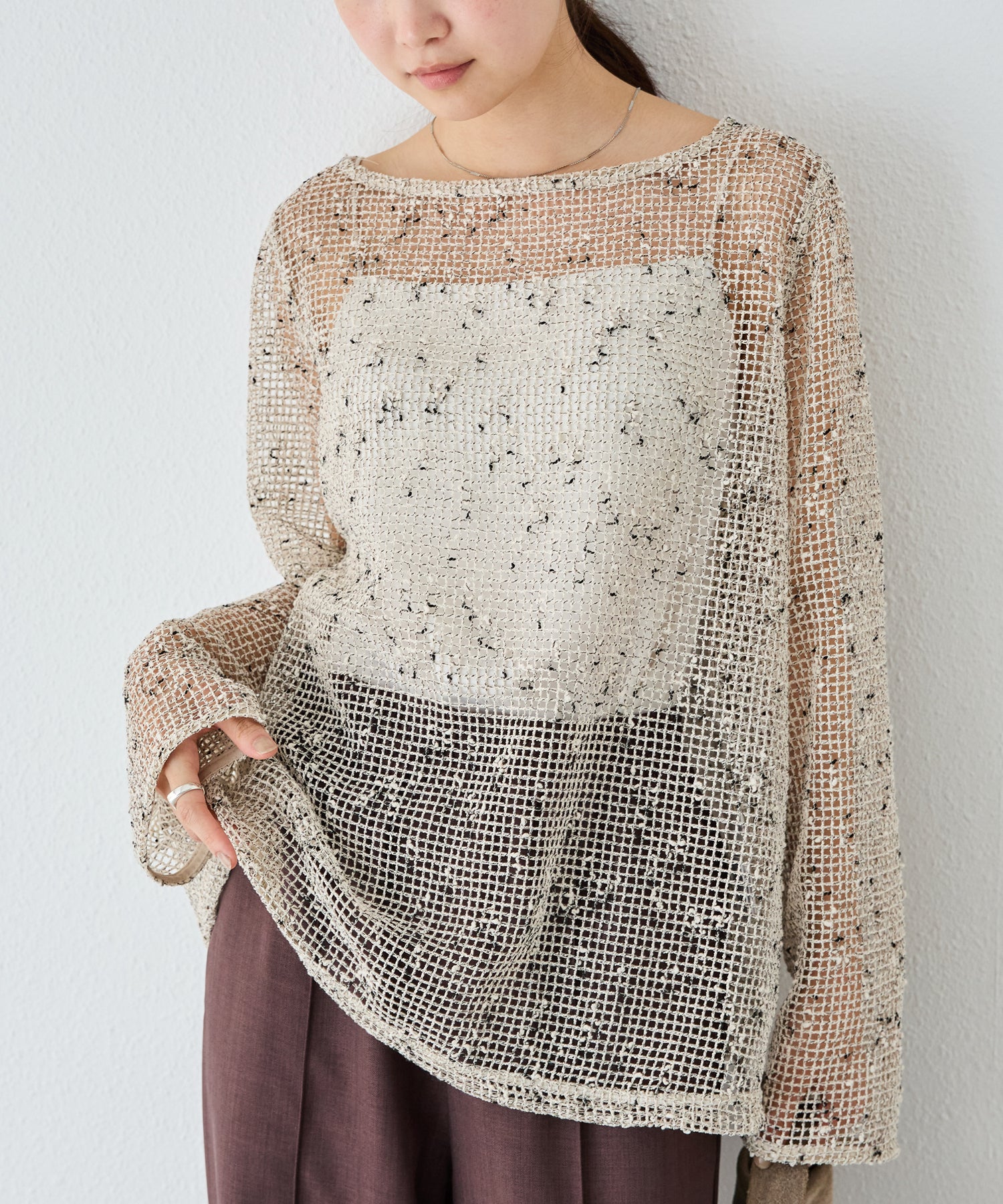 ベージュ model:160cm 着用サイズ:M