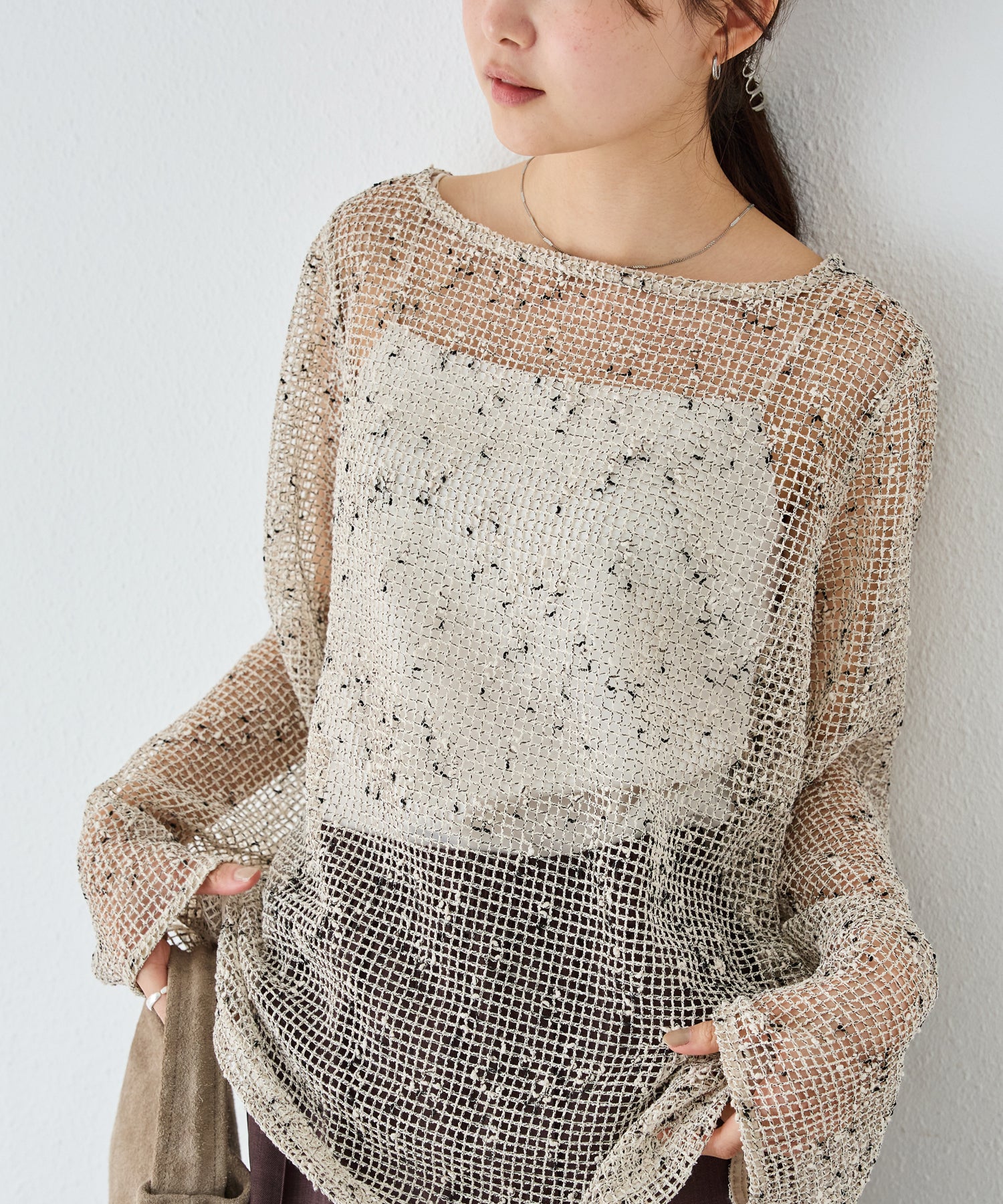 ベージュ model:160cm 着用サイズ:M