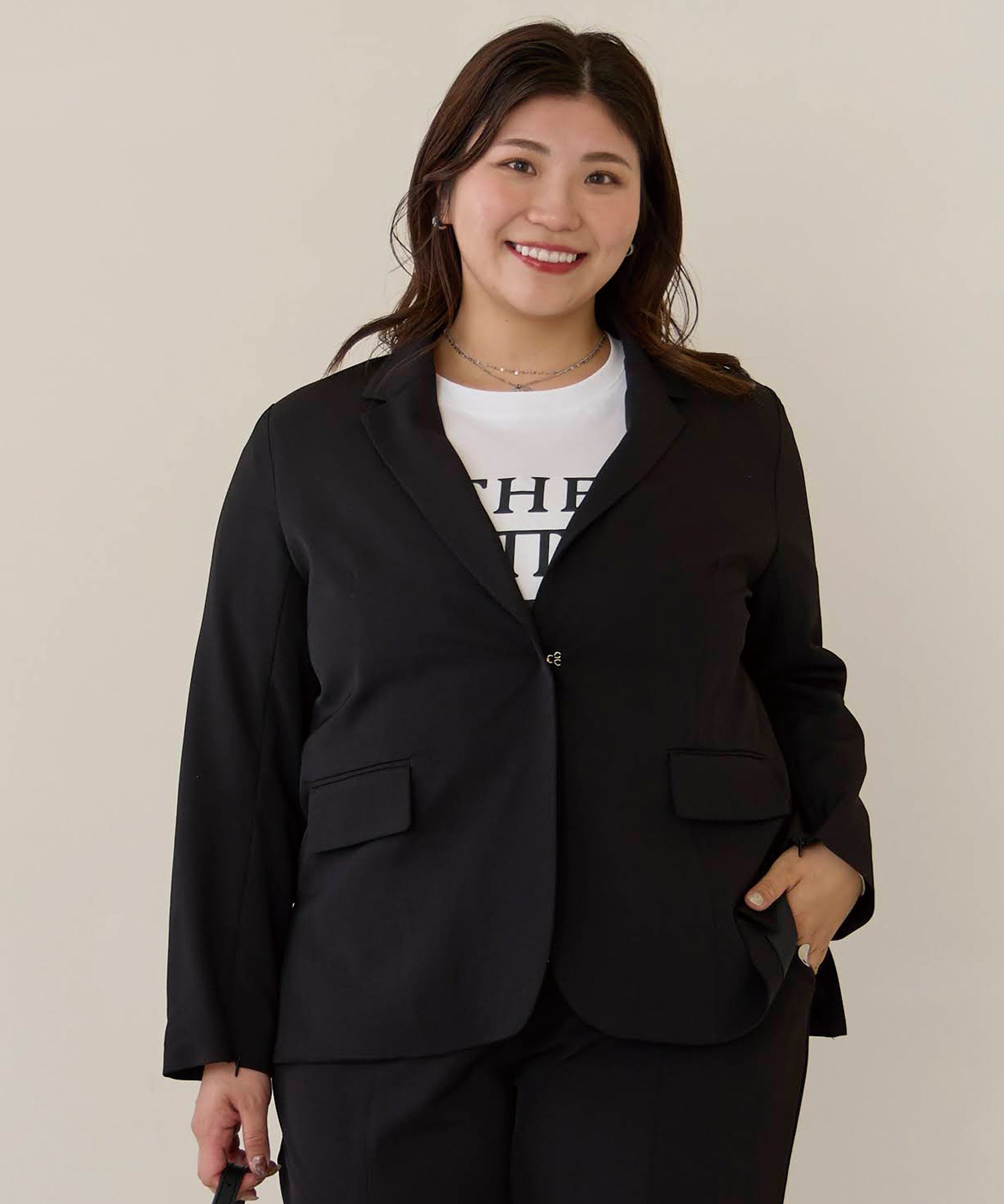 ブラック model:162cm 着用サイズ:3L