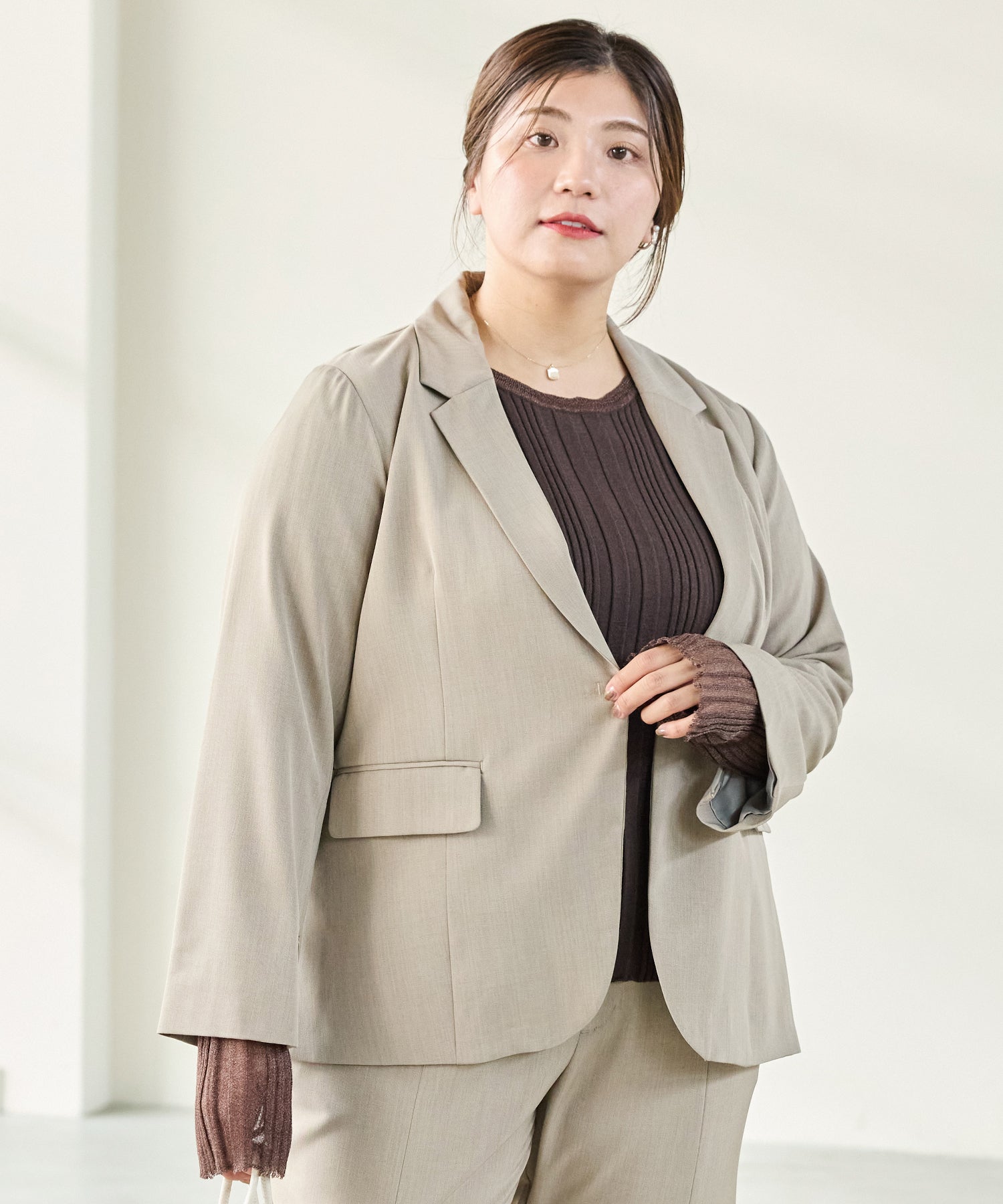 モカ model:162cm 着用サイズ:3L