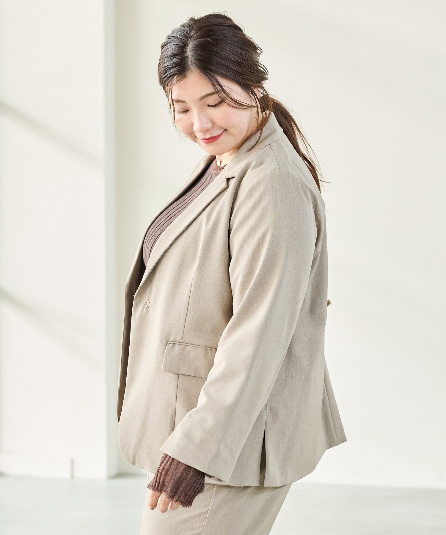モカ model:162cm 着用サイズ:3L