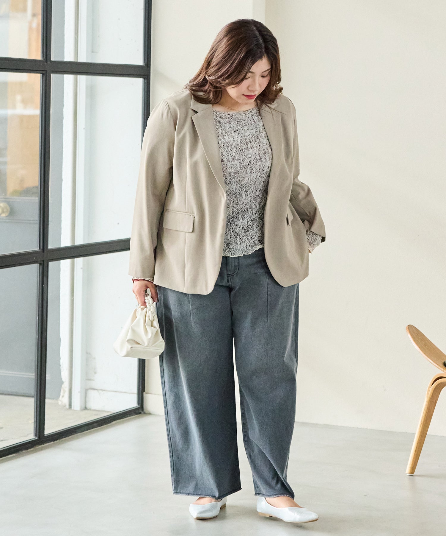 モカ model:162cm 着用サイズ:3L