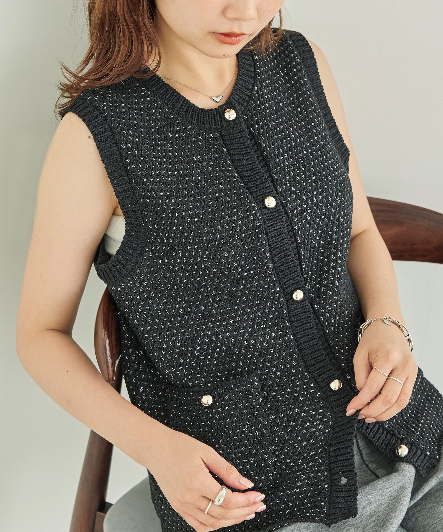 ブラック model:156cm 着用サイズ:F