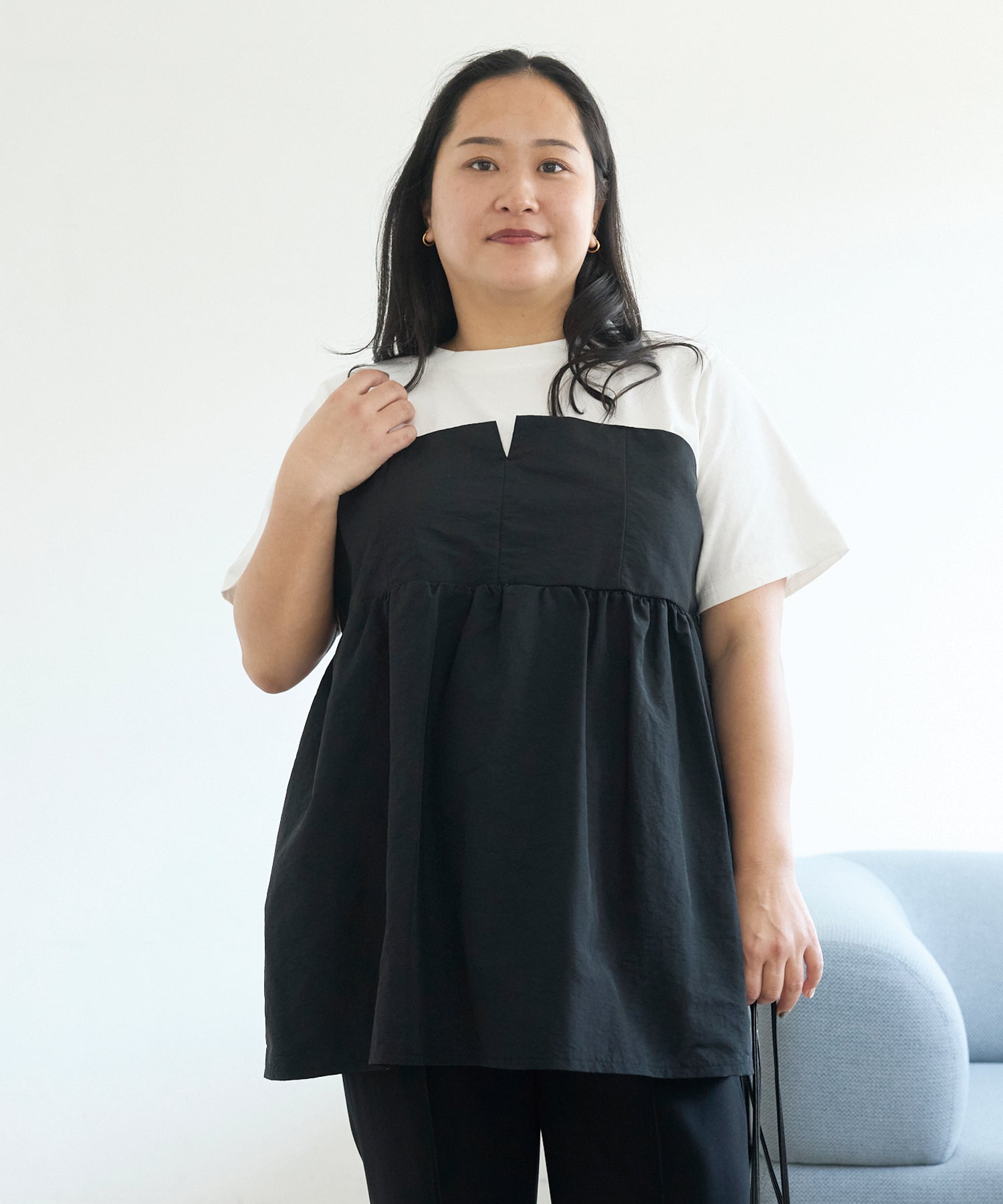 オフホワイト model:161cm 着用サイズ:3L