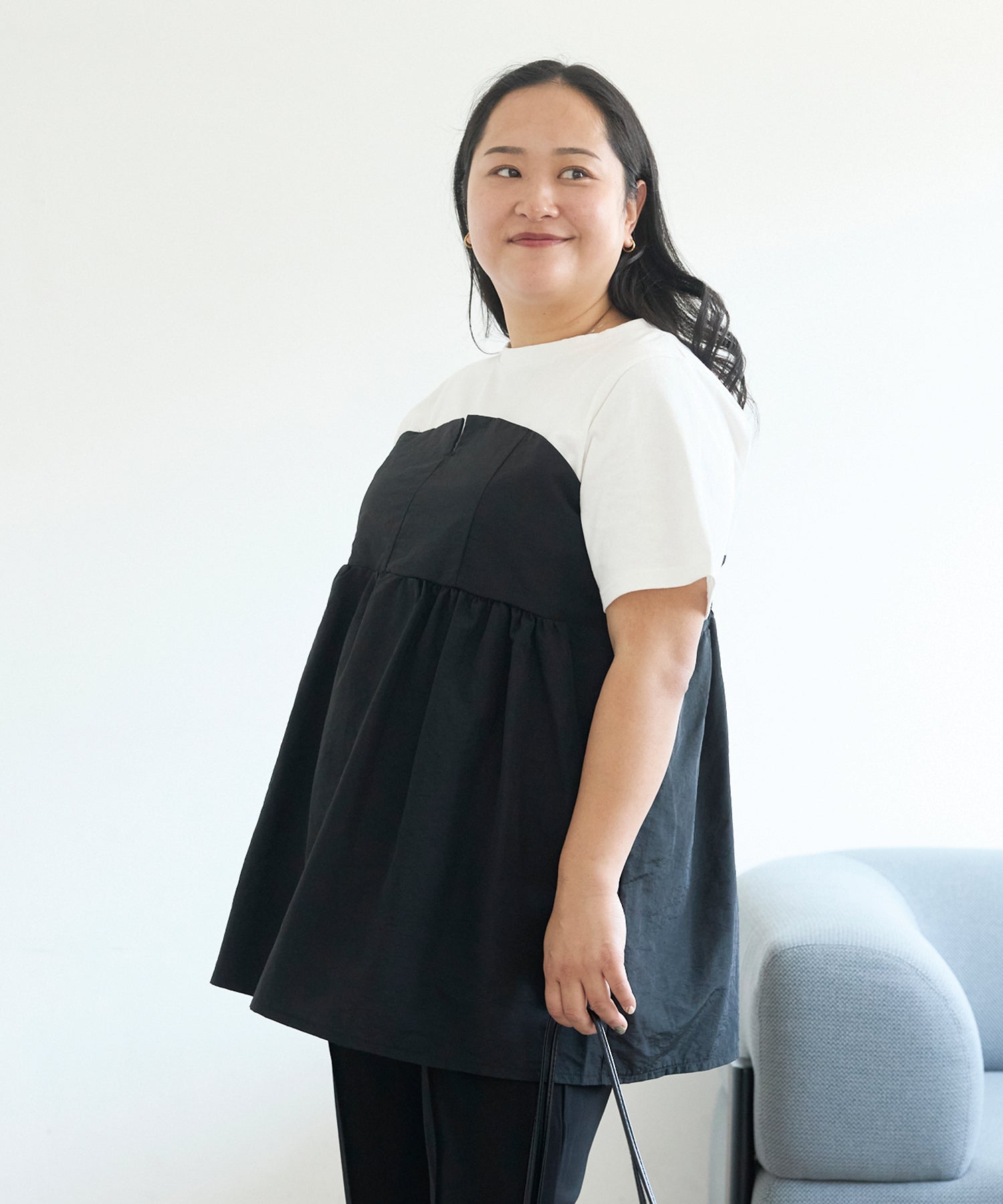 オフホワイト model:161cm 着用サイズ:3L