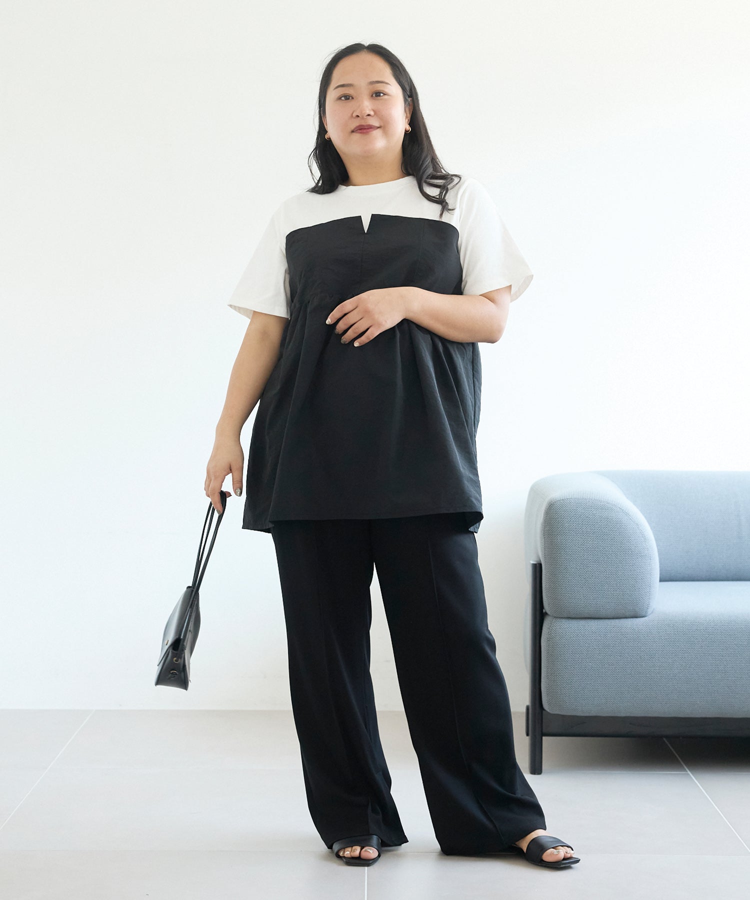 オフホワイト model:161cm 着用サイズ:3L