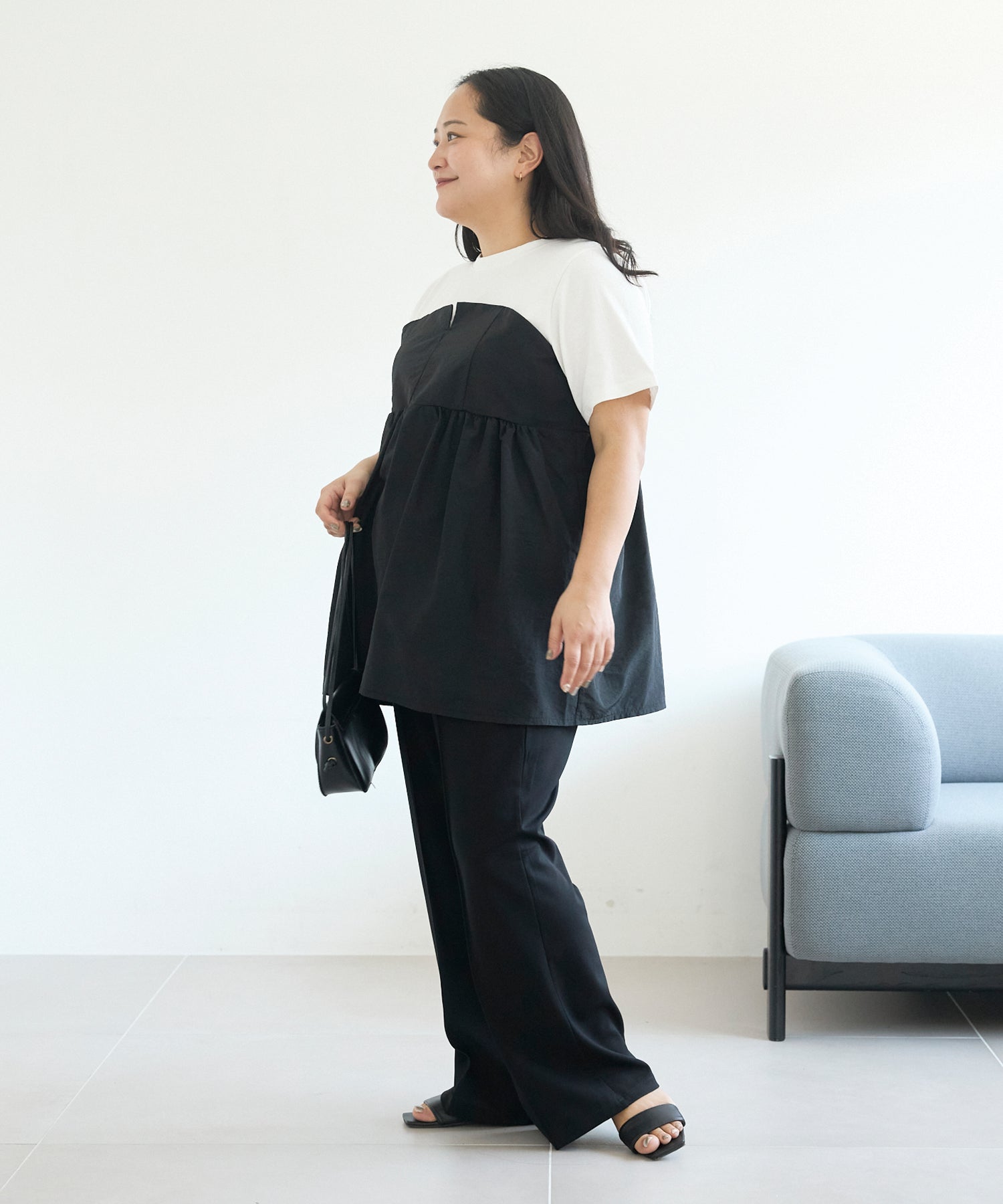 オフホワイト model:161cm 着用サイズ:3L