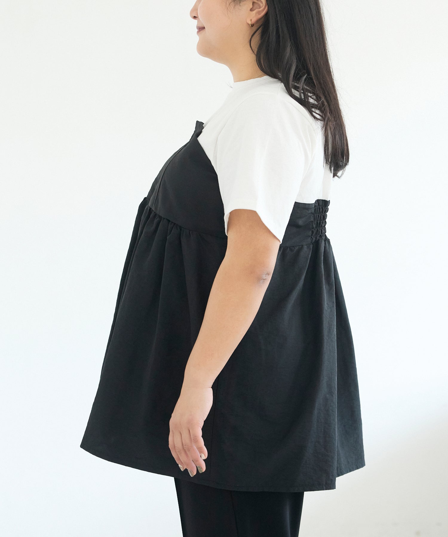 サイド オフホワイト model:161cm 着用サイズ:3L
