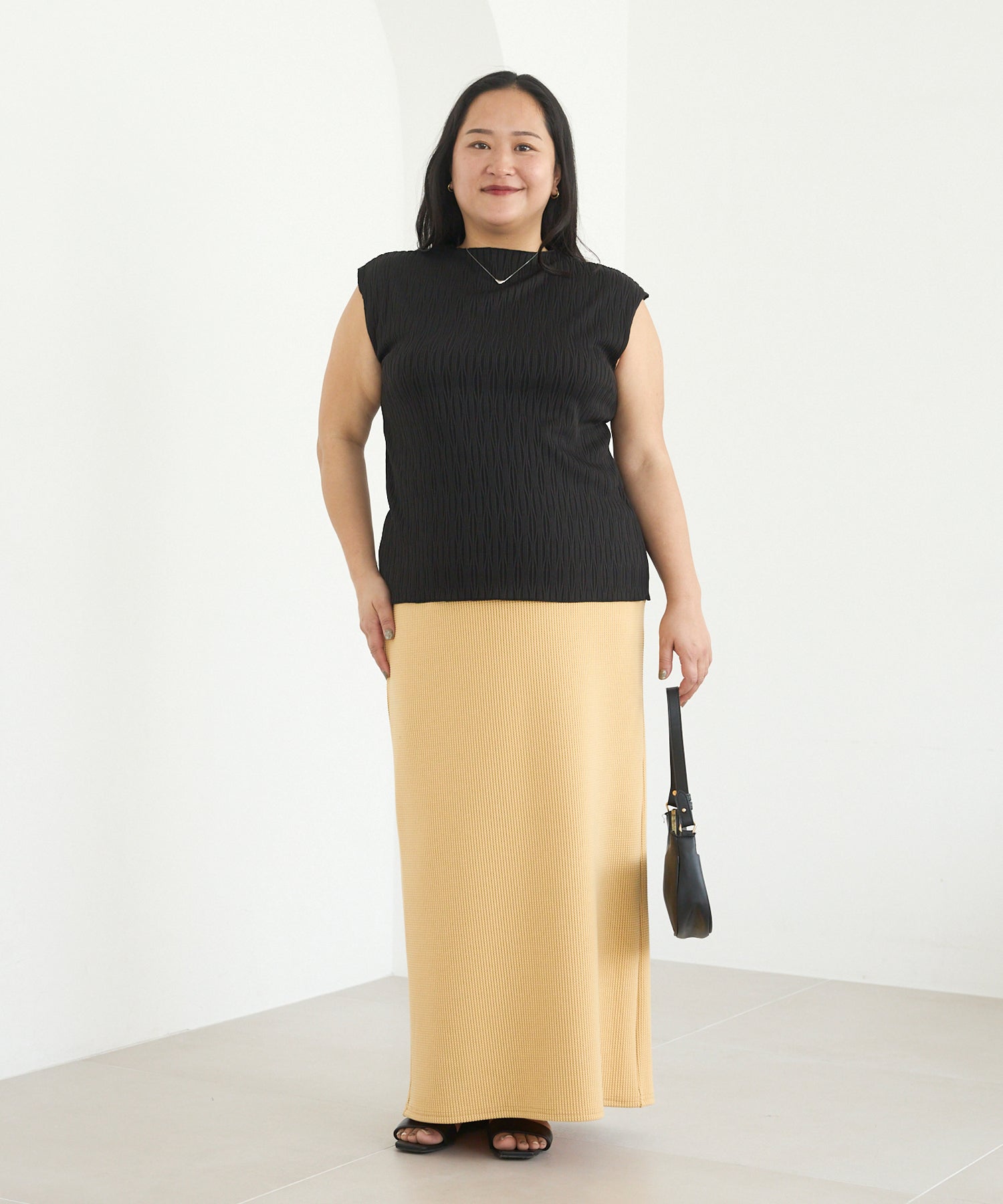 ブラック model:161cm 着用サイズ:3L