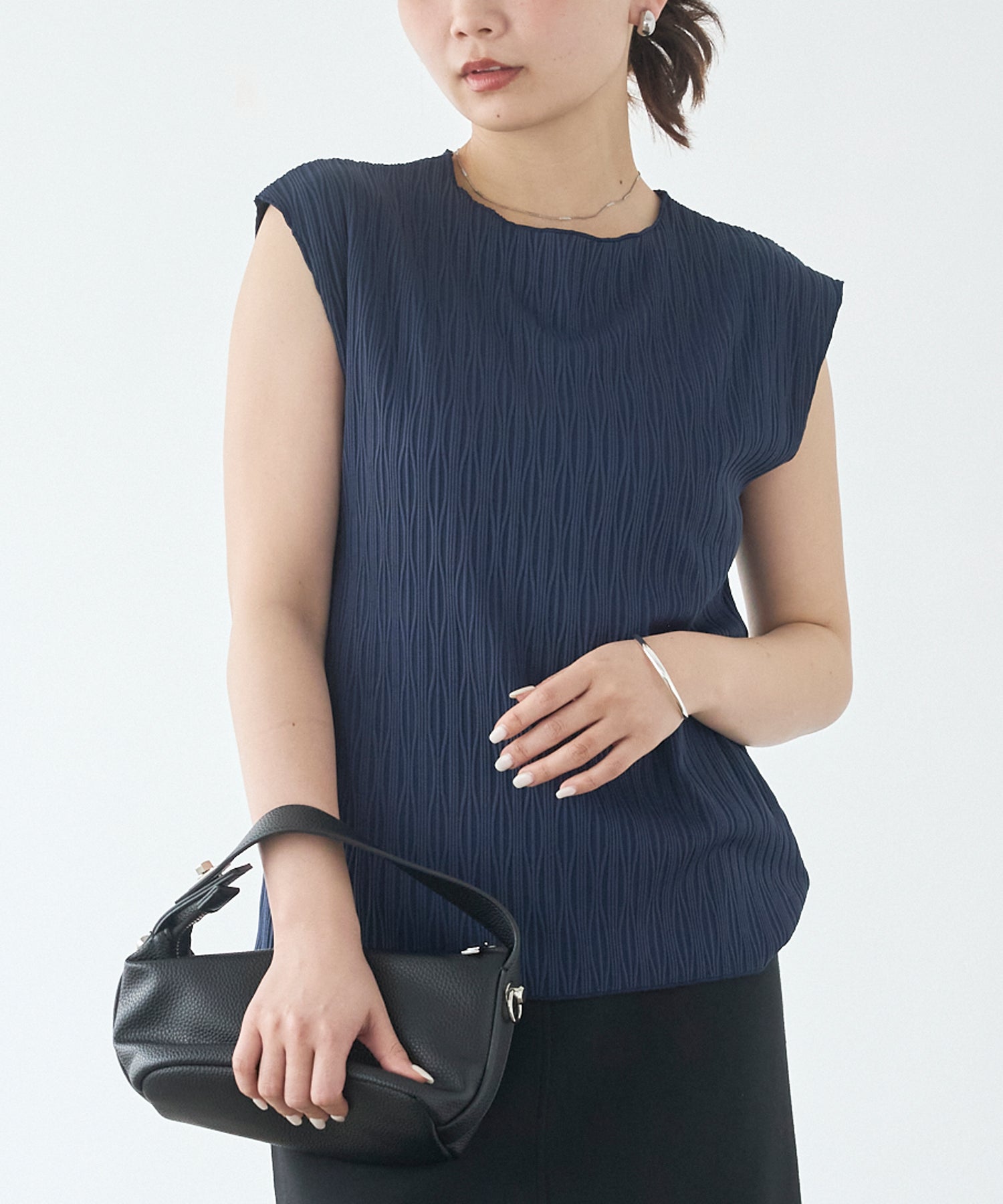 ネイビー model:156cm 着用サイズ:M