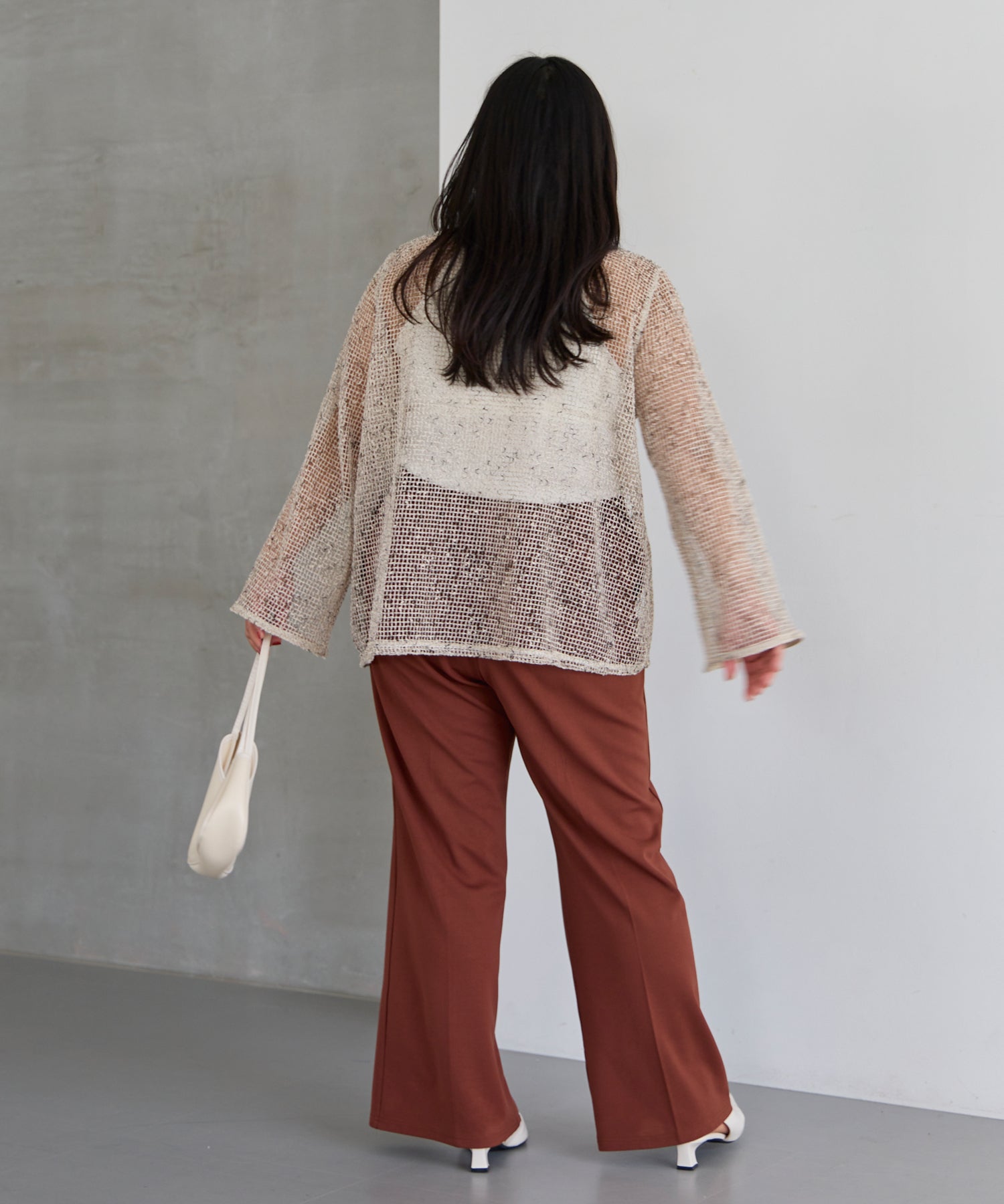 ブラウン model:161cm 着用サイズ:3L