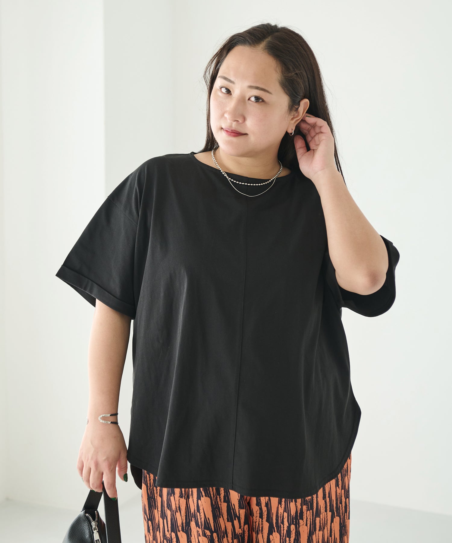 ブラック model:161cm 着用サイズ:3L