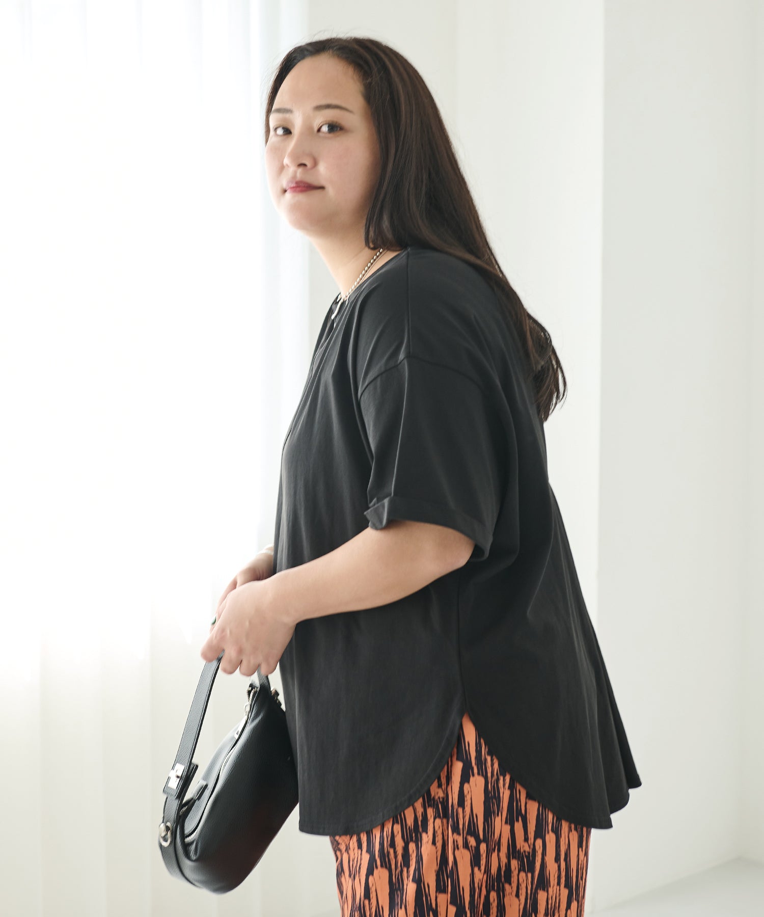 ブラック model:161cm 着用サイズ:3L
