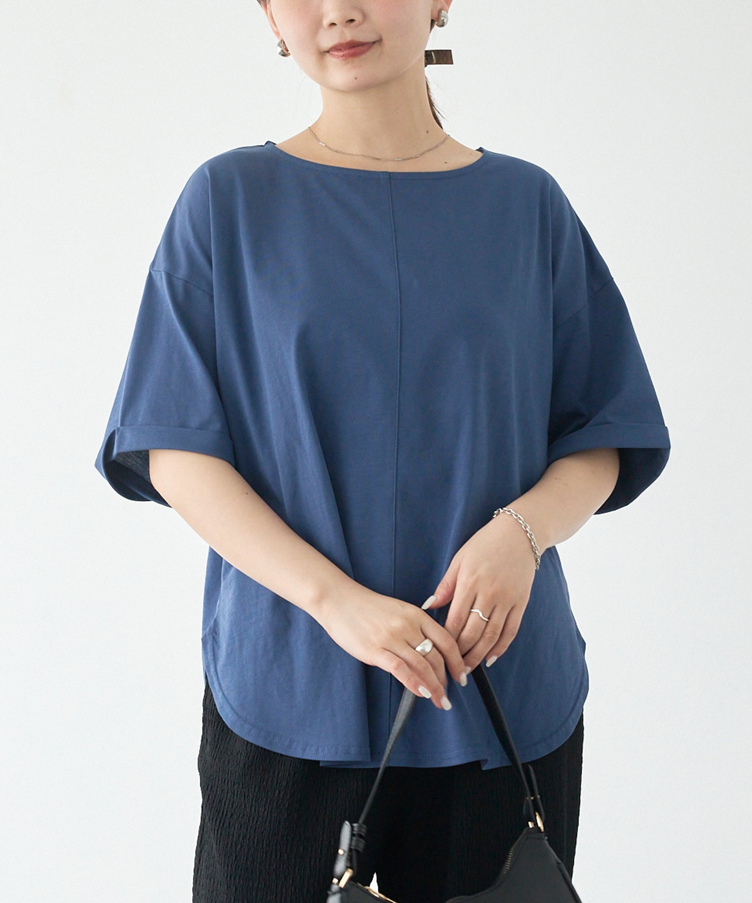 ブルー model:156cm 着用サイズ:M