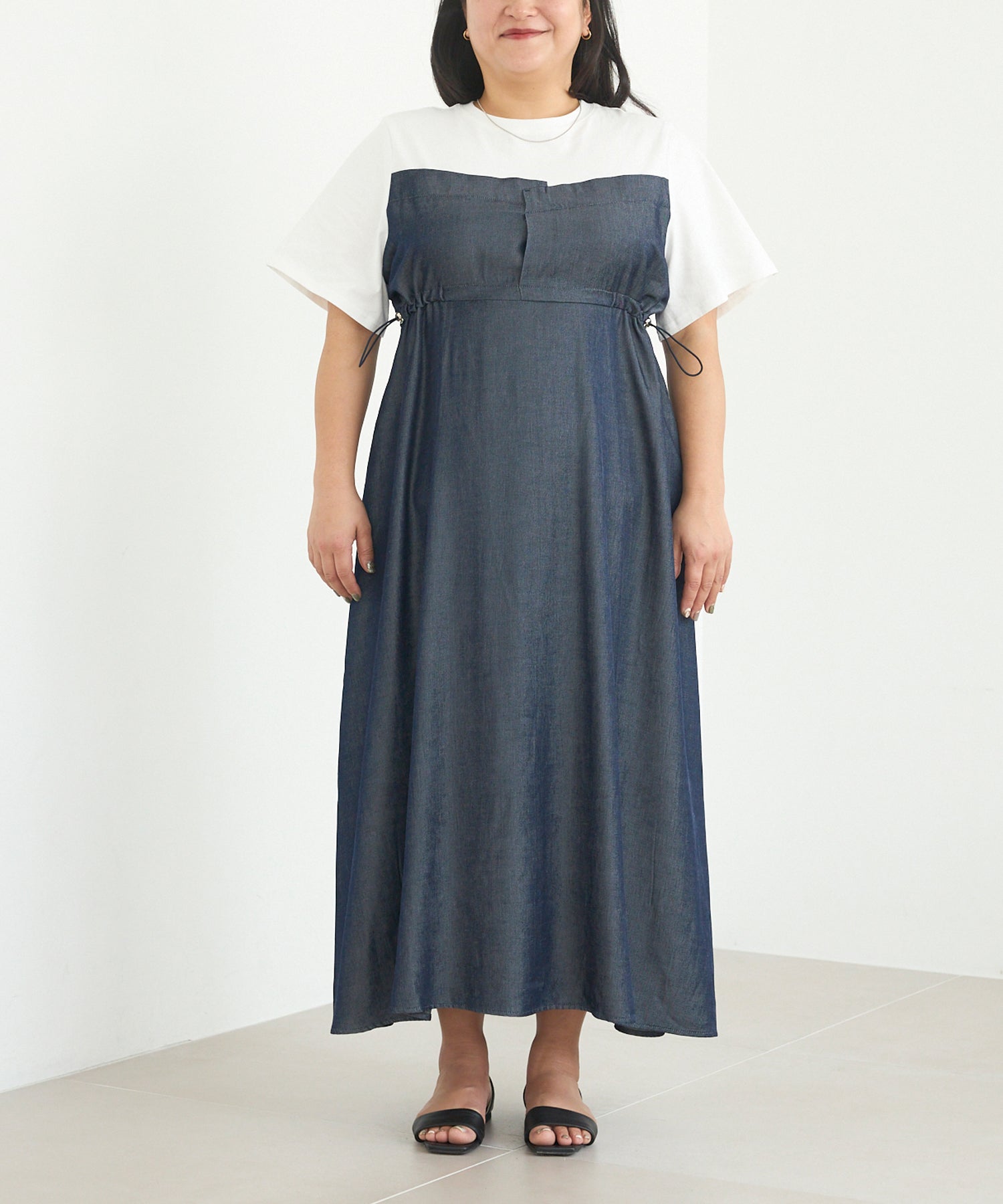 フロント ネイビー model:161cm 着用サイズ:3L