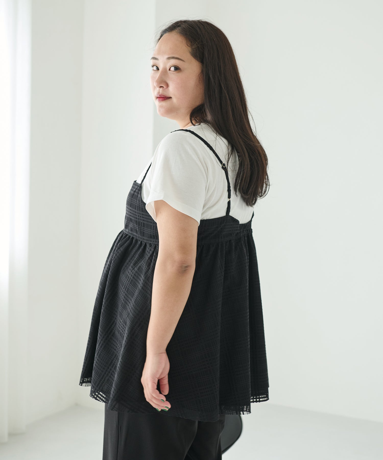 ブラック model:161cm 着用サイズ:3L